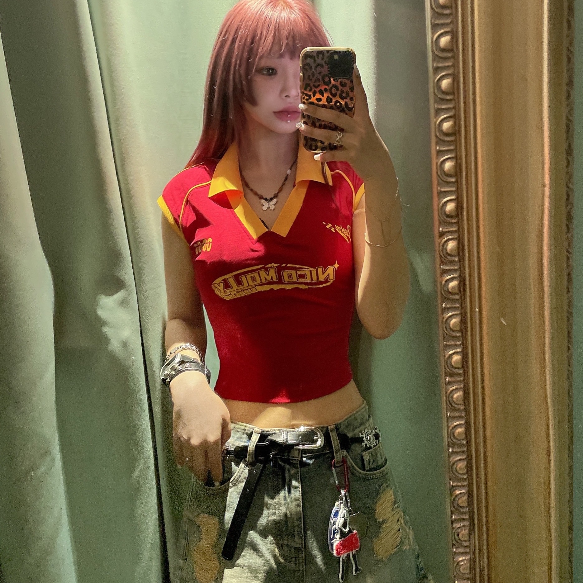 Hysteric Glamour Vixen Girl Key Holder Multi, Human Made Heart Keyring Red 착용 스타일