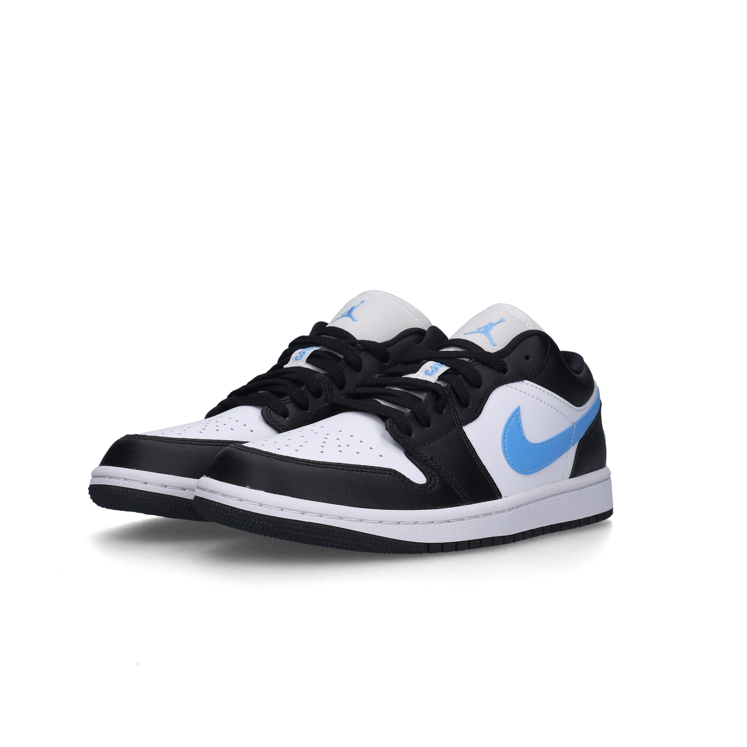 (W) Jordan 1 Low Black University Blue