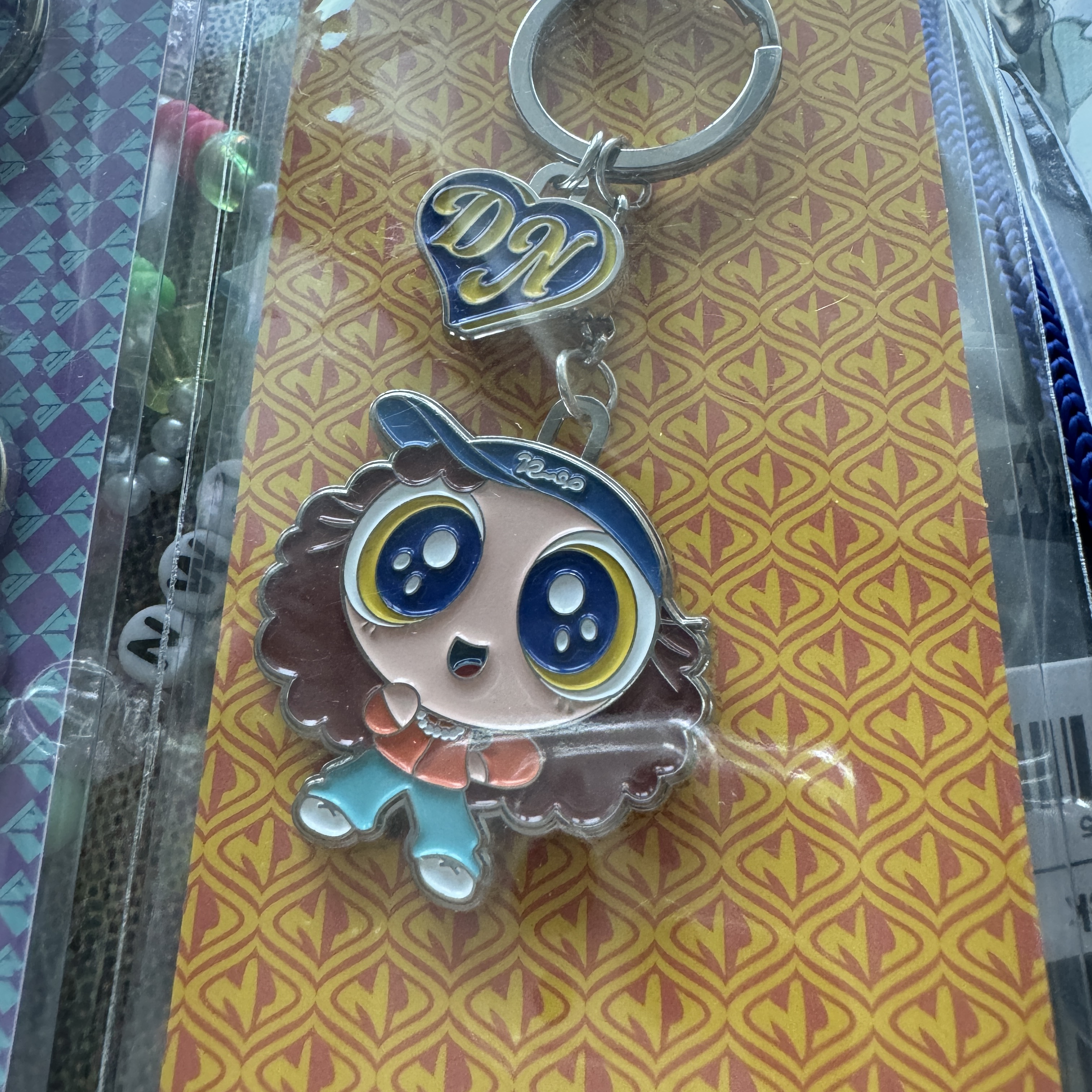 NewJeans x The Power Puff Girls Metal Keyring Danielle 착용 스타일