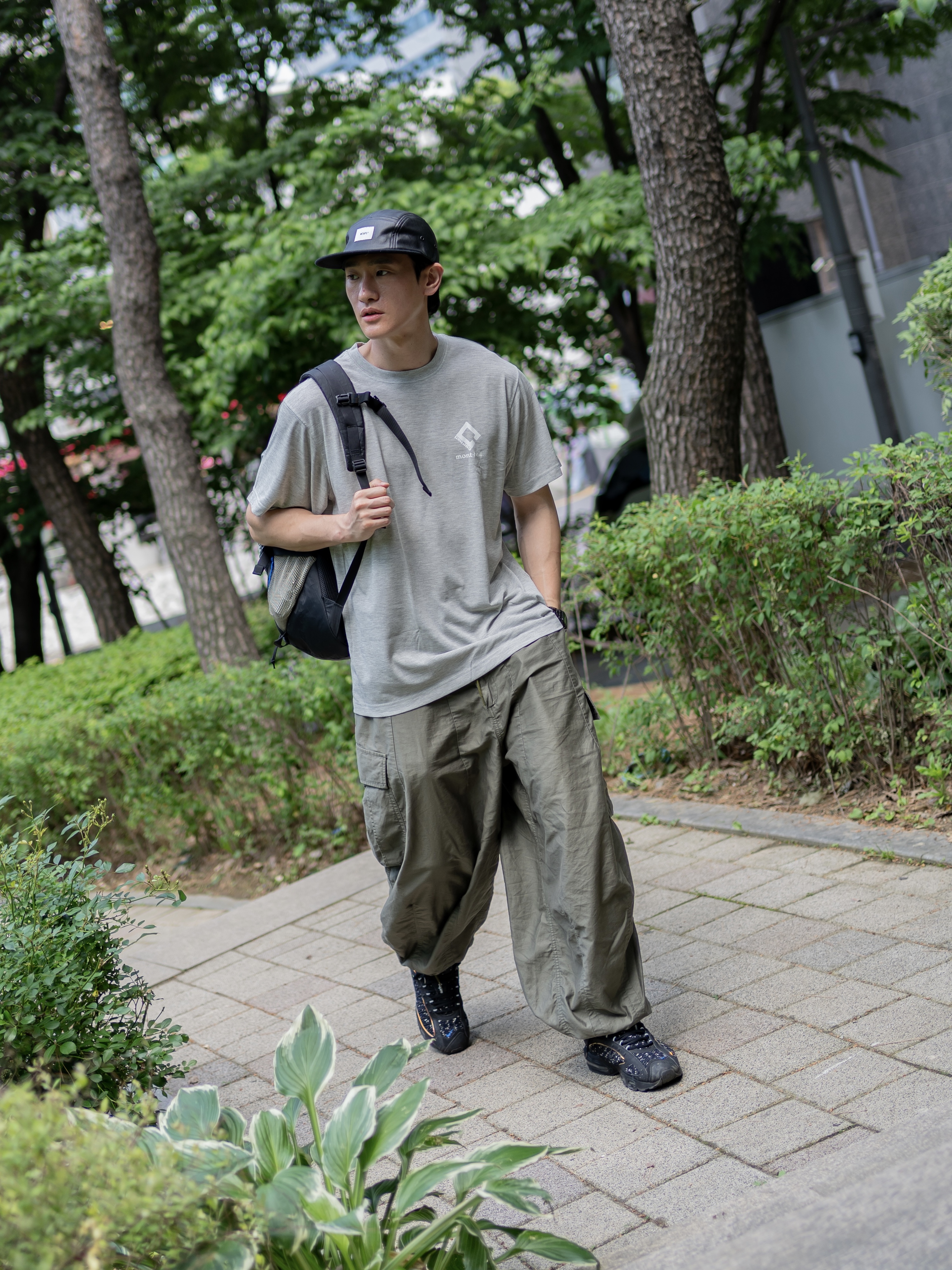 Supreme Backpack Blue - 23FW 착용 스타일 - 3
