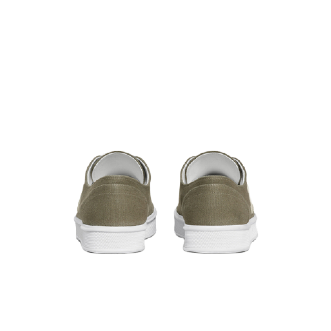 (W) 셀린느 제인 로우 레이스업 스니커즈 트리옹프 패치 캔버스 카프스킨 그레이((W) Celine Jane Low Lace-up Sneakers With Triomphe Patch In Canvas And Calfskin Grey) - 2