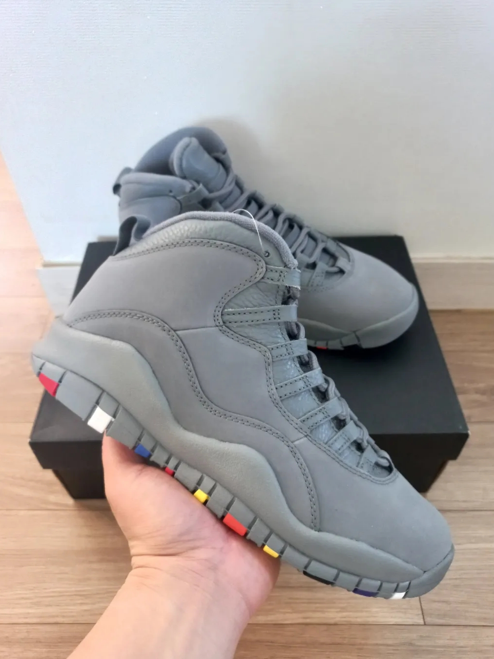 Jordan 10 Retro Cool Grey 착용 스타일 - 1