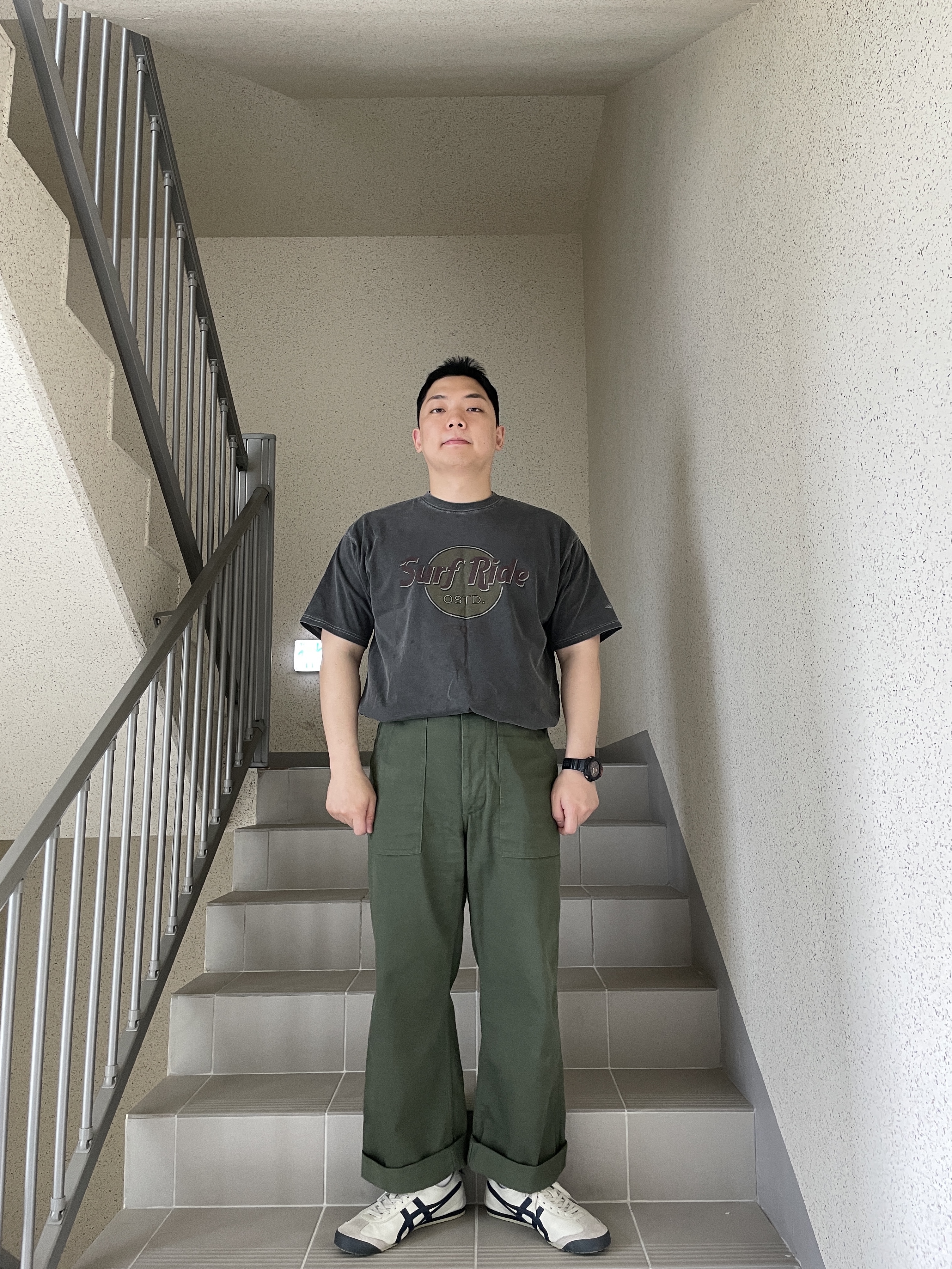 Onitsuka Tiger Mexico 66 Birch 착용 스타일 - 2
