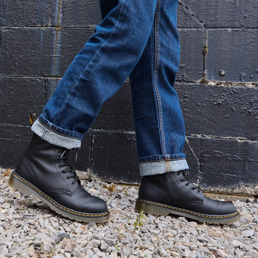 Dr. Martens Women 1460 Nappa Leather Lace Up Boots Black 착용 스타일