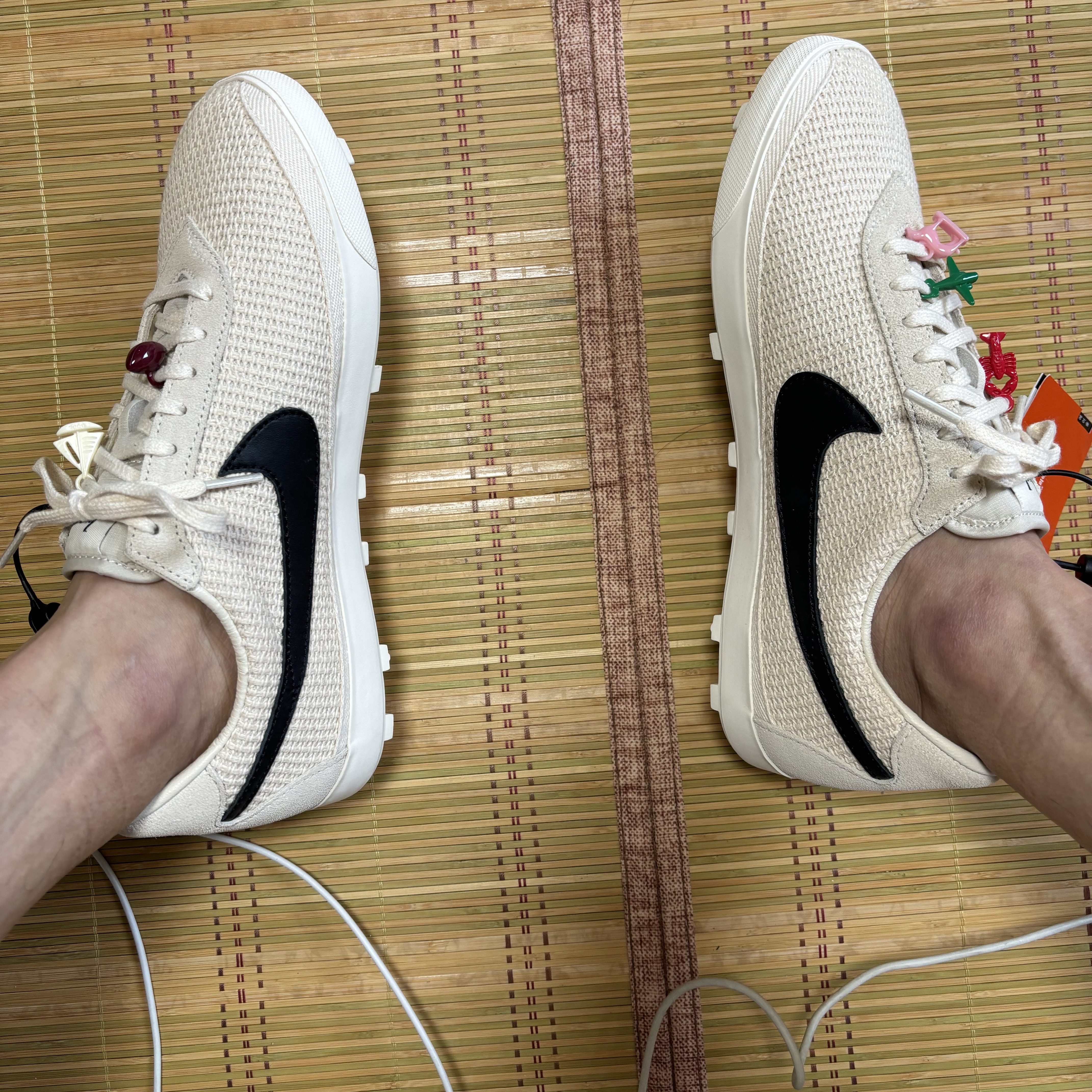 Nike x Bode Astrograbber SP Light Cream and Black 착용 스타일 - 2