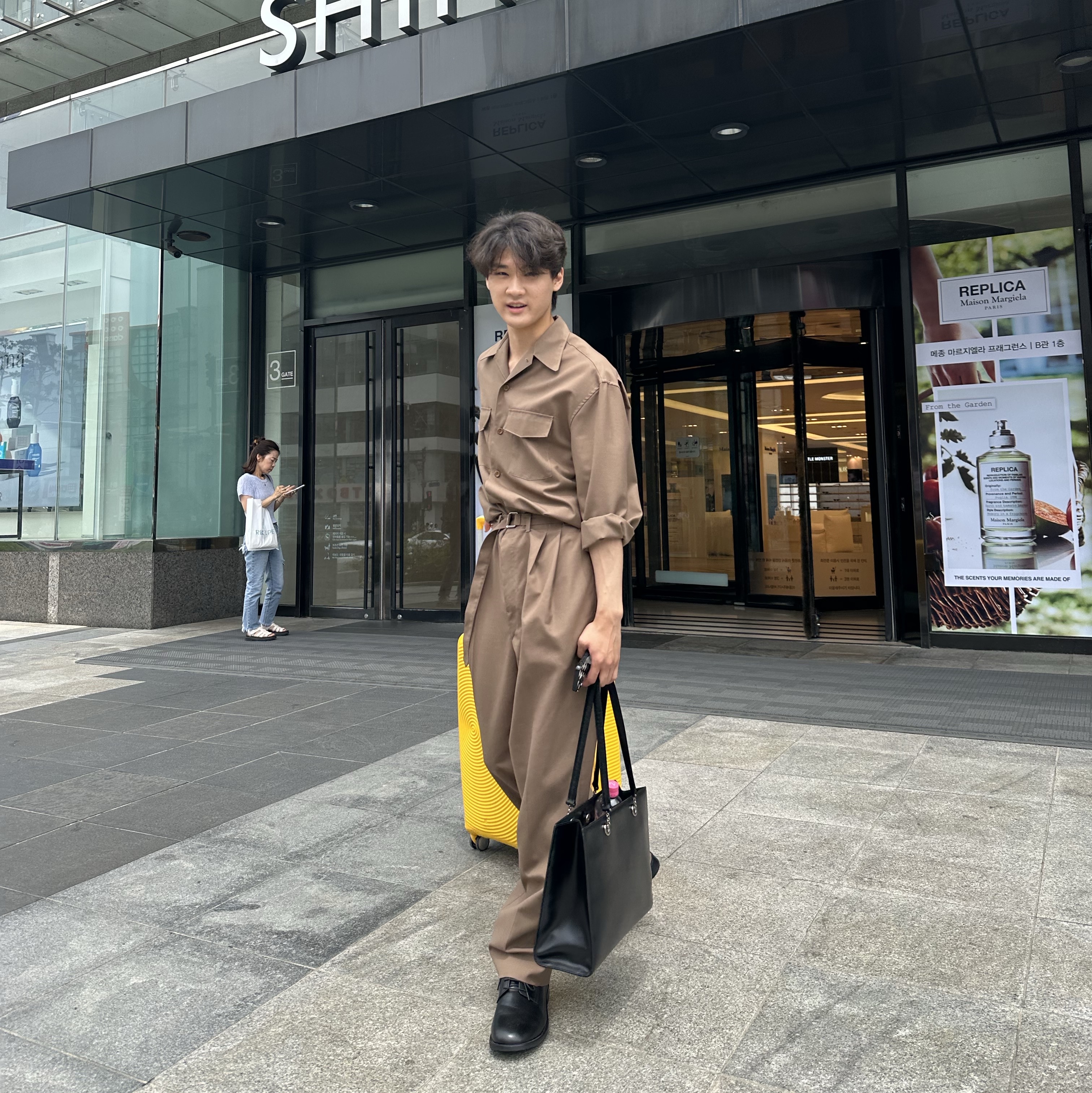 Kinchi Nonshower - 818 (a) Black 착용 스타일 - 3