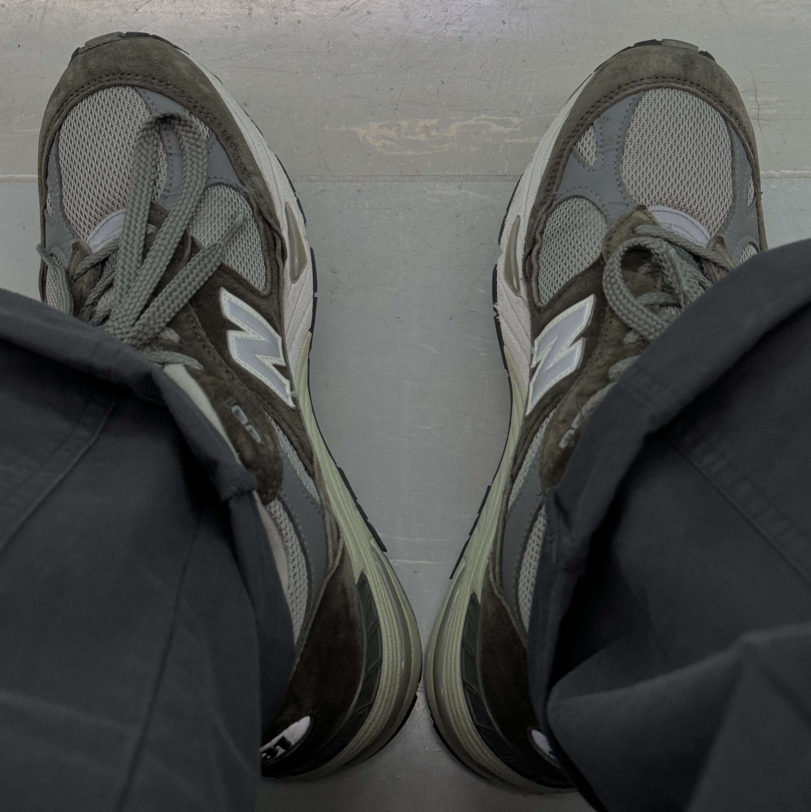 New Balance 991 Made in UK Dark Green 착용 스타일