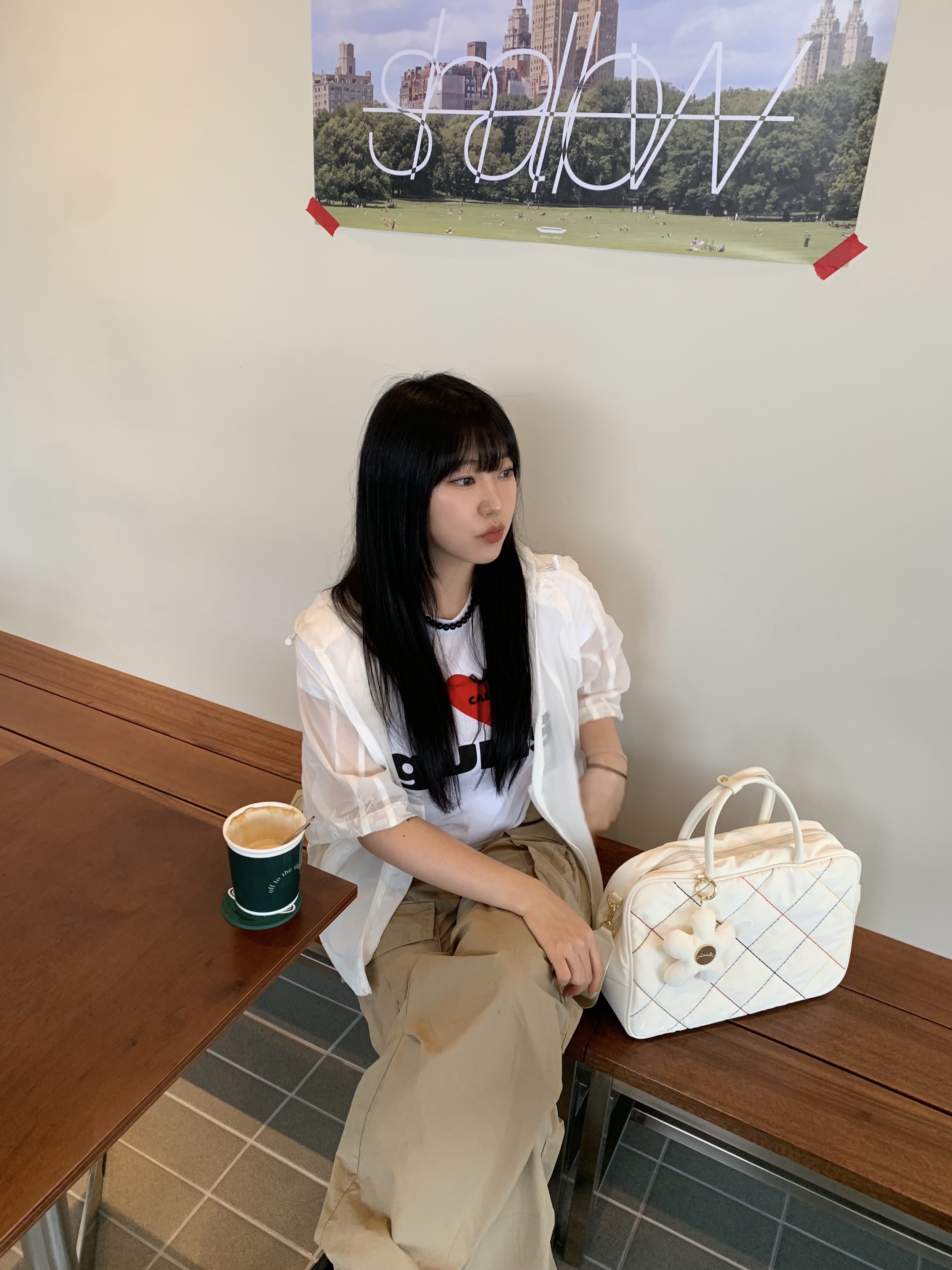 (W) Honsby Darling Harbour Black 착용 스타일 - 2