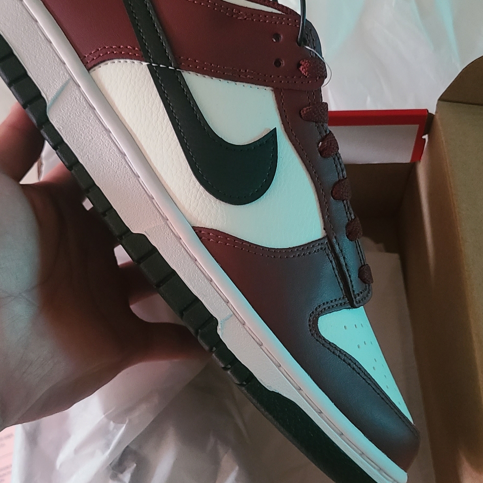 Nike Dunk Low Dark Team Red 착용 스타일 - 1