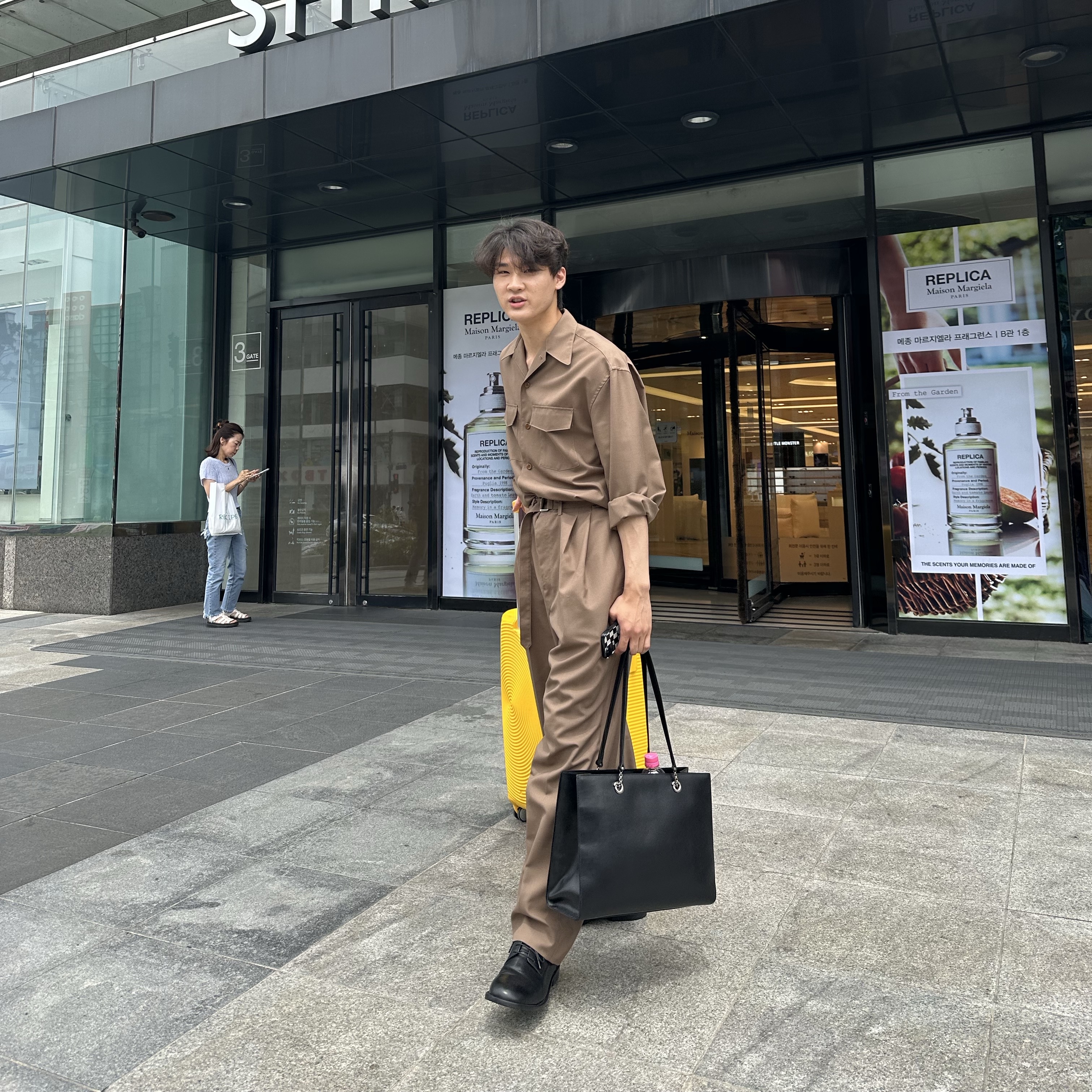 Kinchi Nonshower - 818 (a) Black 착용 스타일 - 2