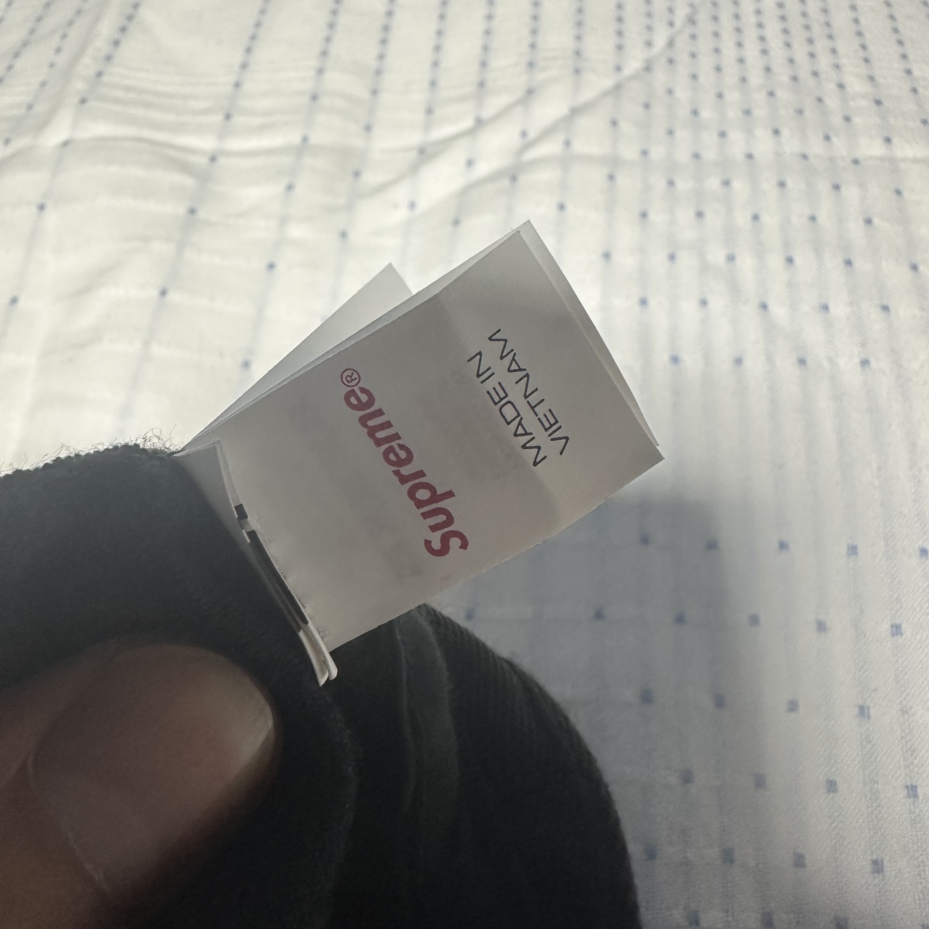Supreme Denim Camp Cap Black - 24SS 착용 스타일 - 4