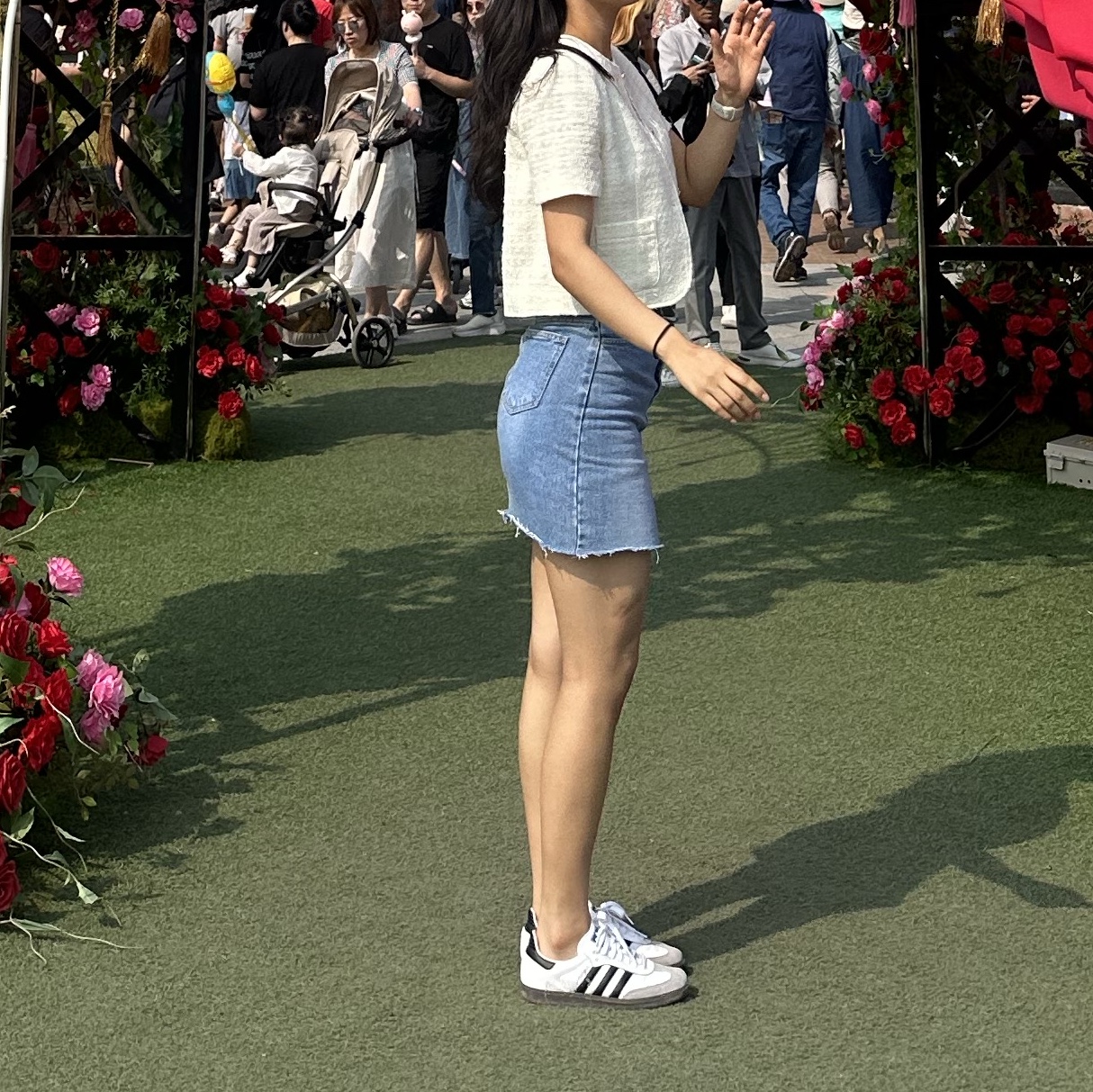 Adidas Samba OG Cloud White 착용 스타일