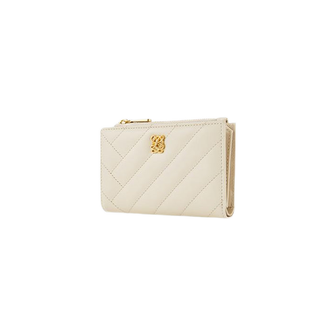 【Louis Quatorze】韓国人気★ L-QUILTING Card Wallet 루이까또즈 L 퀼팅 라운드 카드 포켓 디테일 카드 지갑 옐로우