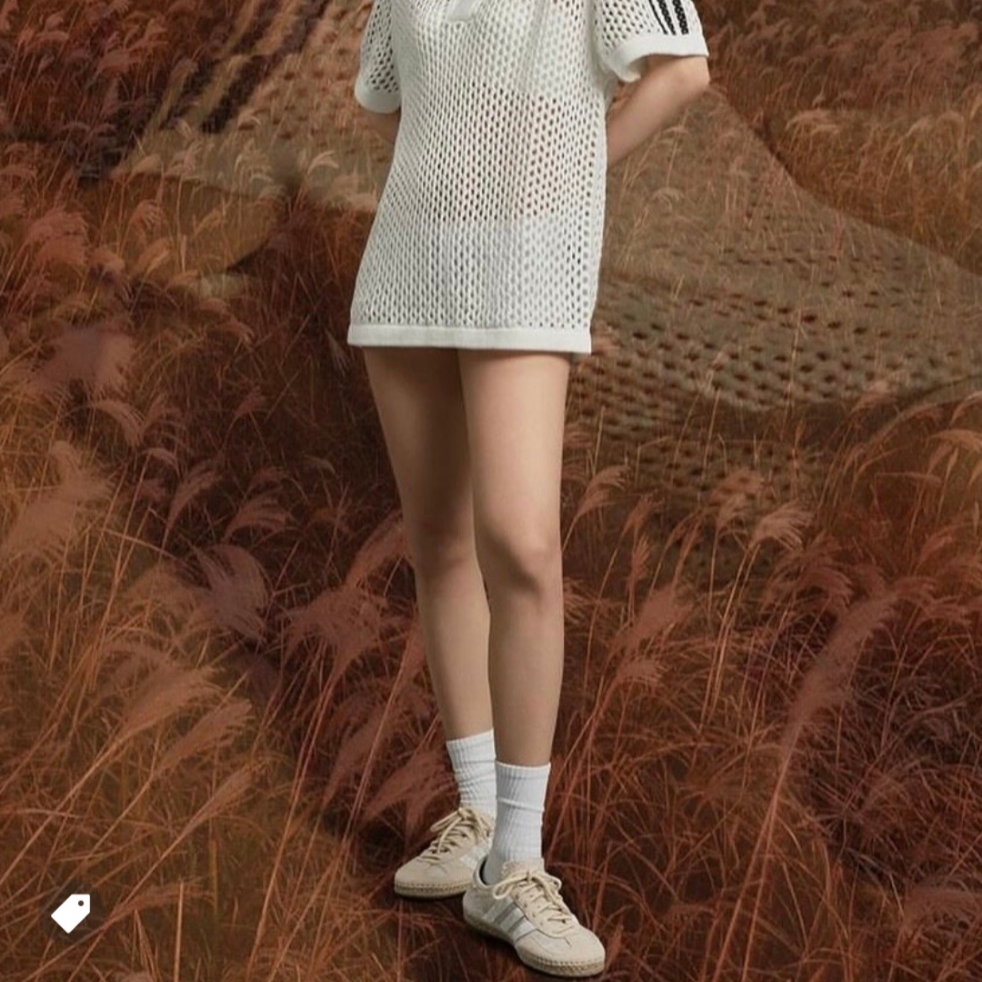 Adidas x Clot Gazelle Halo Ivory Cloud White 착용 스타일 - 3