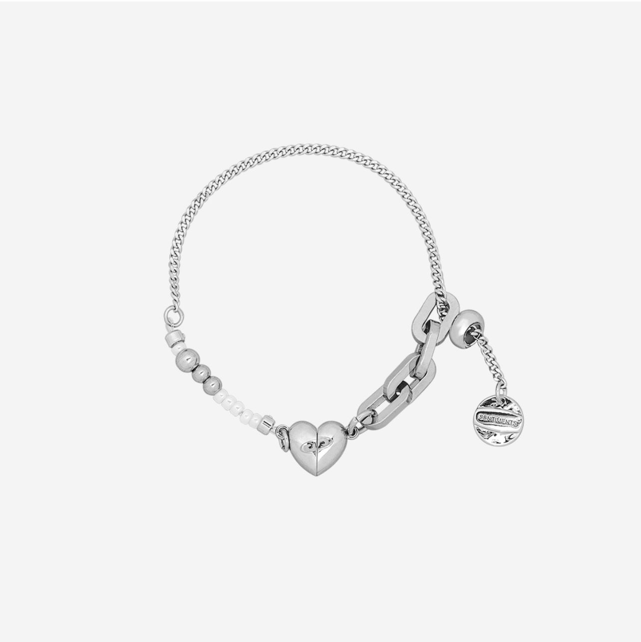 Sentiments No.359 Necklace Silver 착용 스타일 - 4