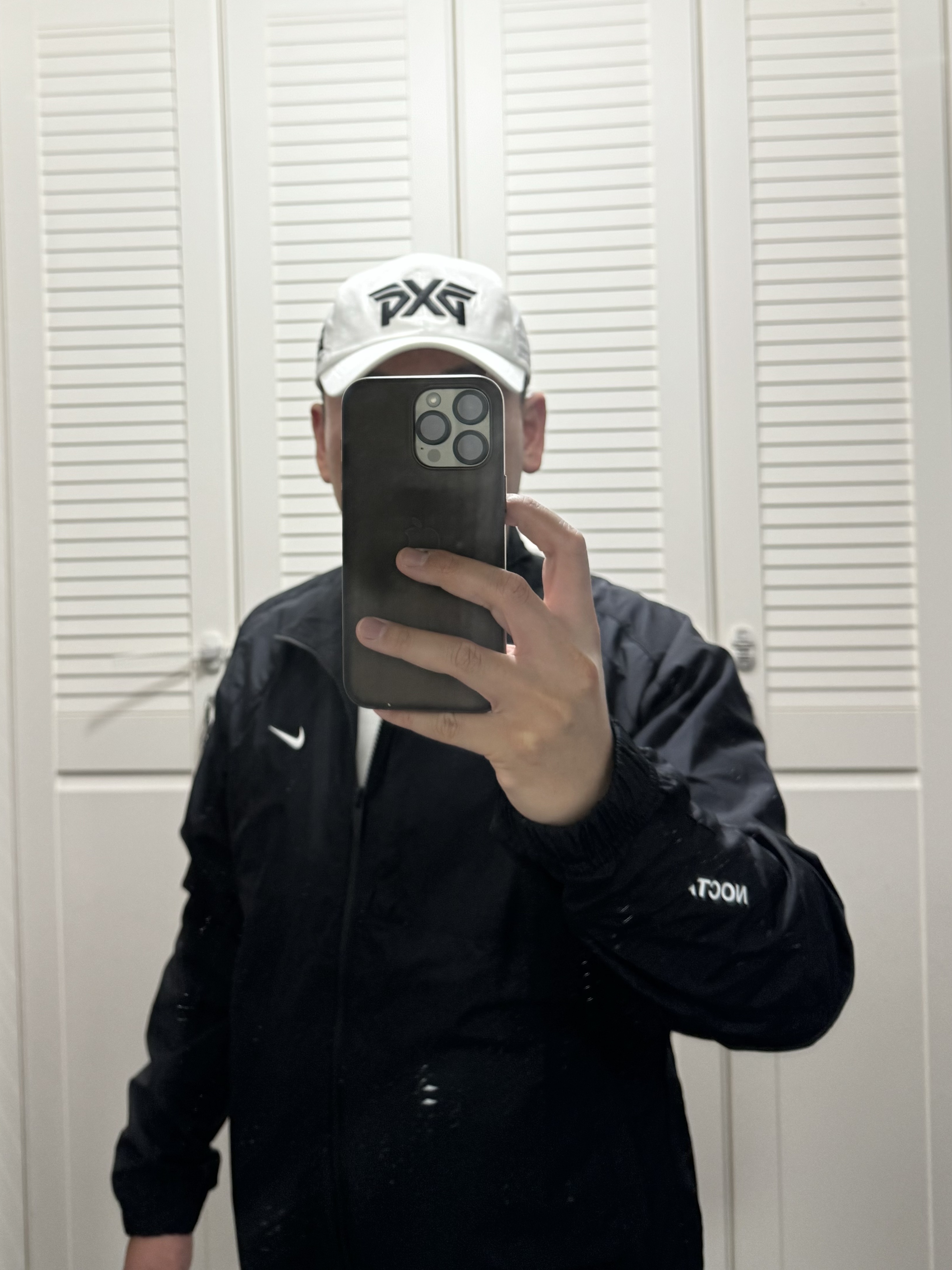 Nike x Drake Nocta Nylon Track Jacket Black (FN7666-010) 착용 스타일