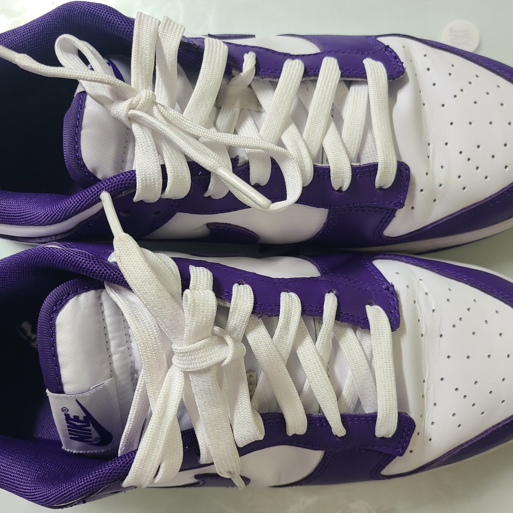 Nike Dunk Low Retro Championship Court Purple 착용 스타일