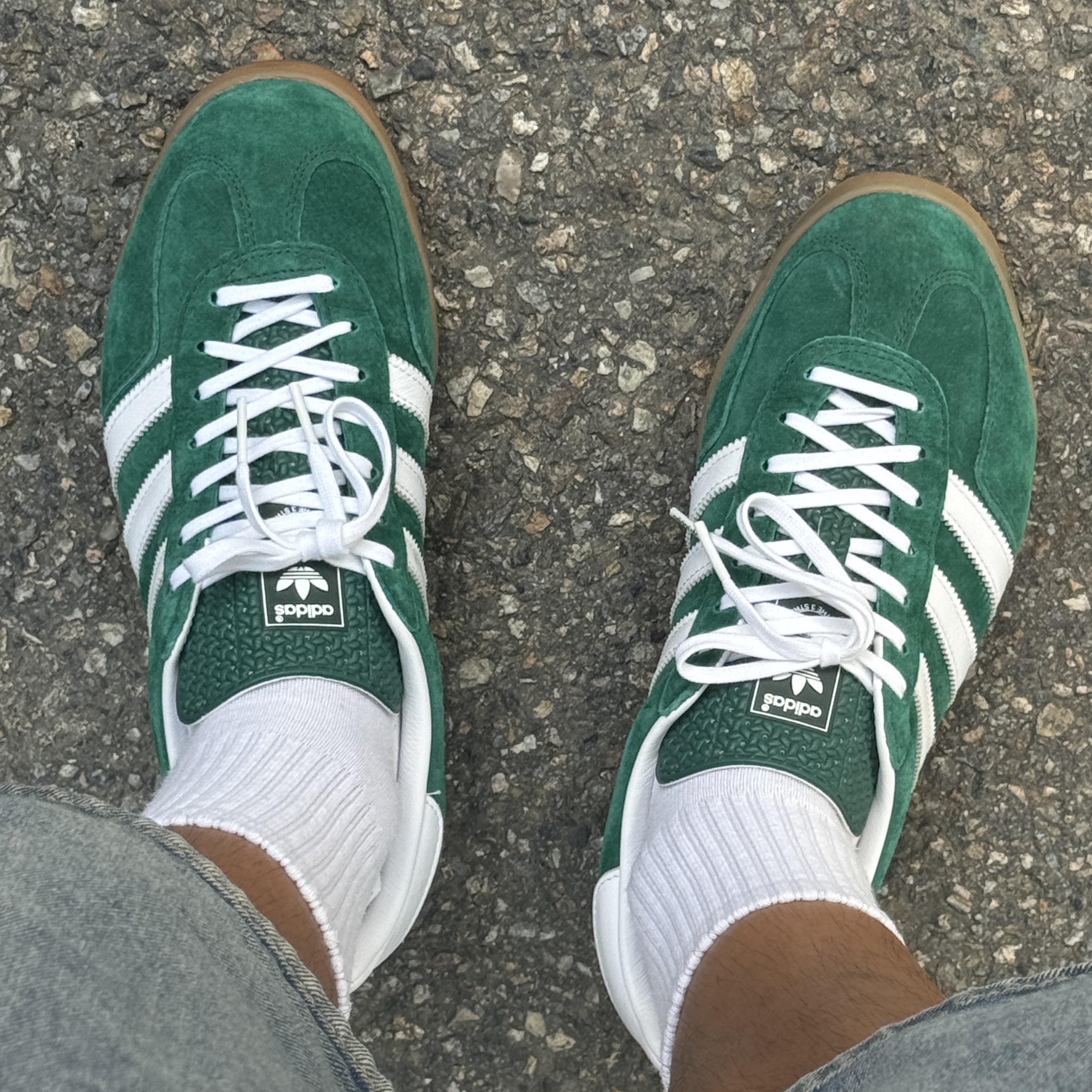 Adidas Gazelle Indoor Collegiate Green 착용 스타일