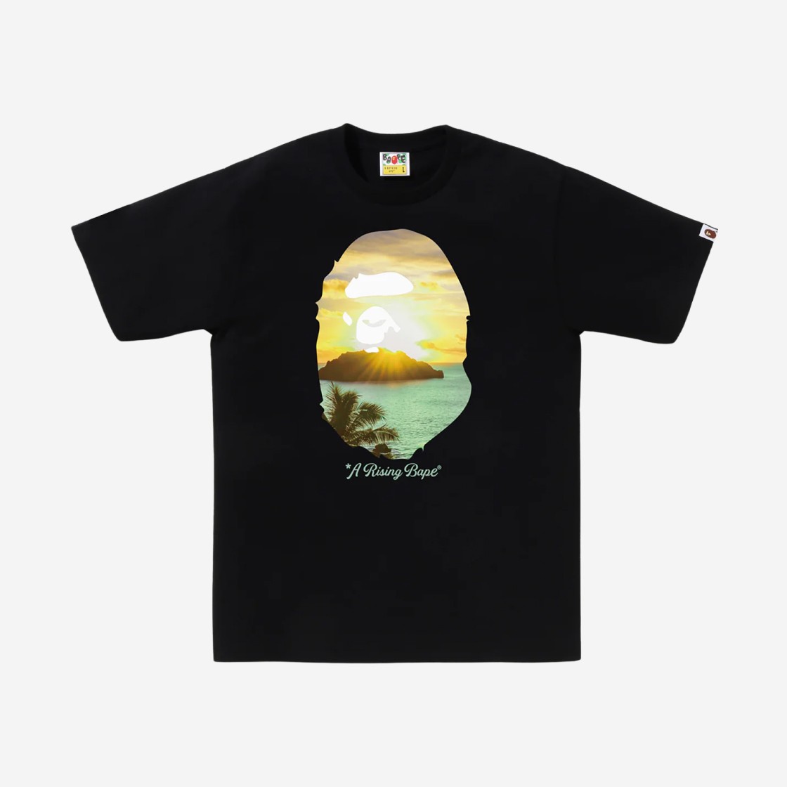 BAPE A Rising Bape Photo T-Shirt Black 상세 이미지 1