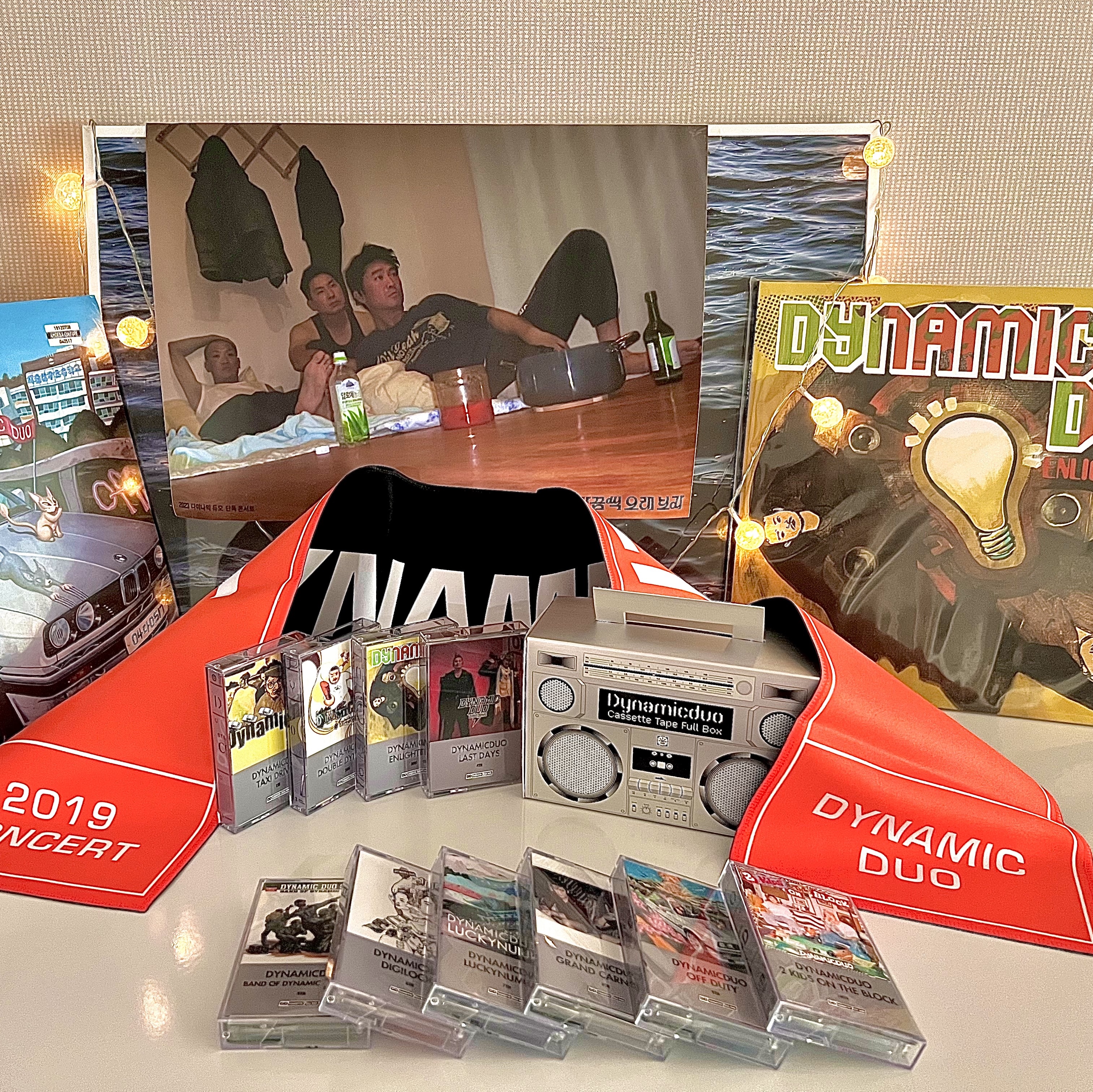 Dynamicduo Cassette Tape Full Box 착용 스타일
