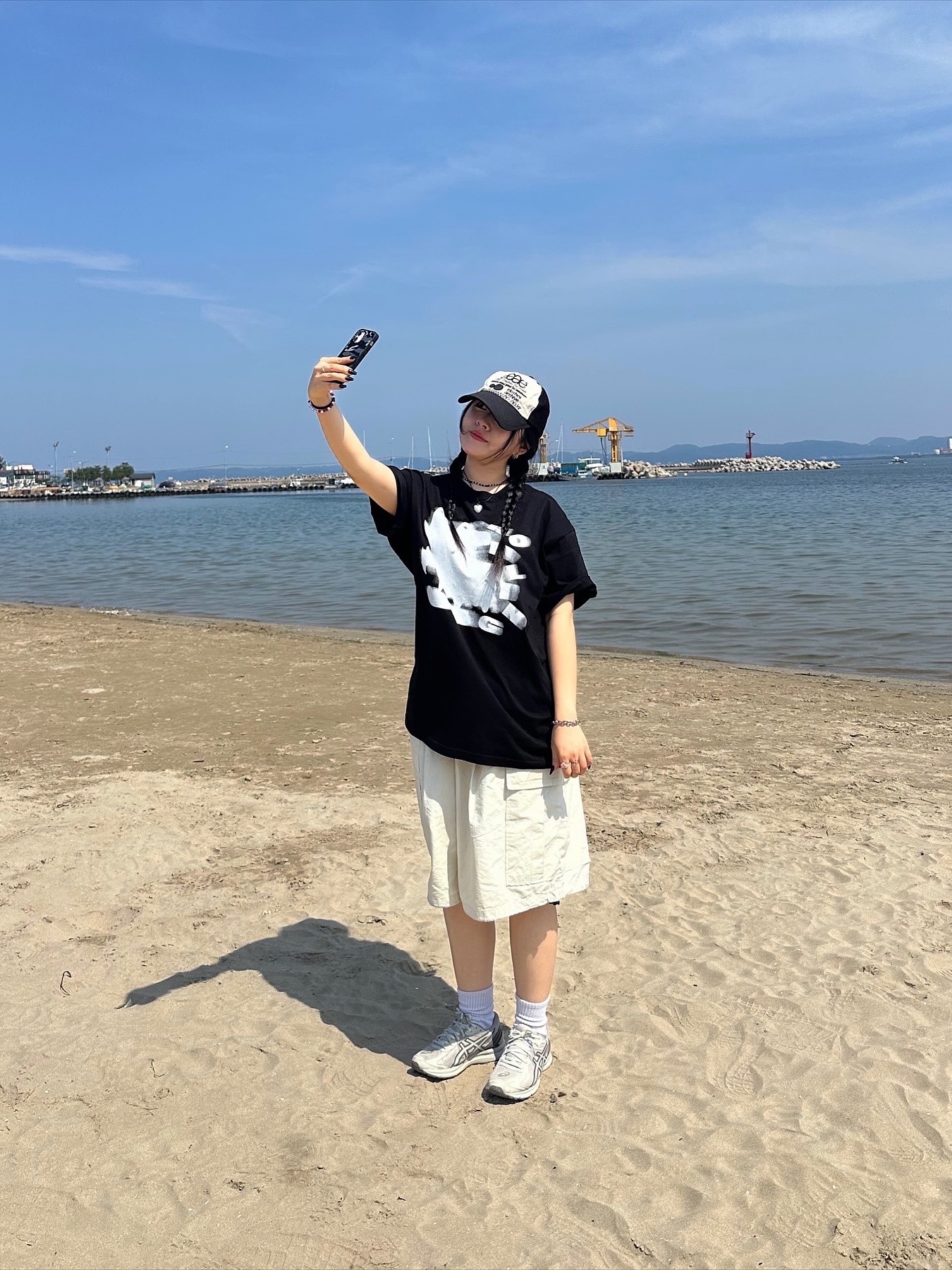 Aeae Web Logo Mesh Cap Black, Asics Jog 100 S Birch - 2E Wide 착용 스타일 - 2