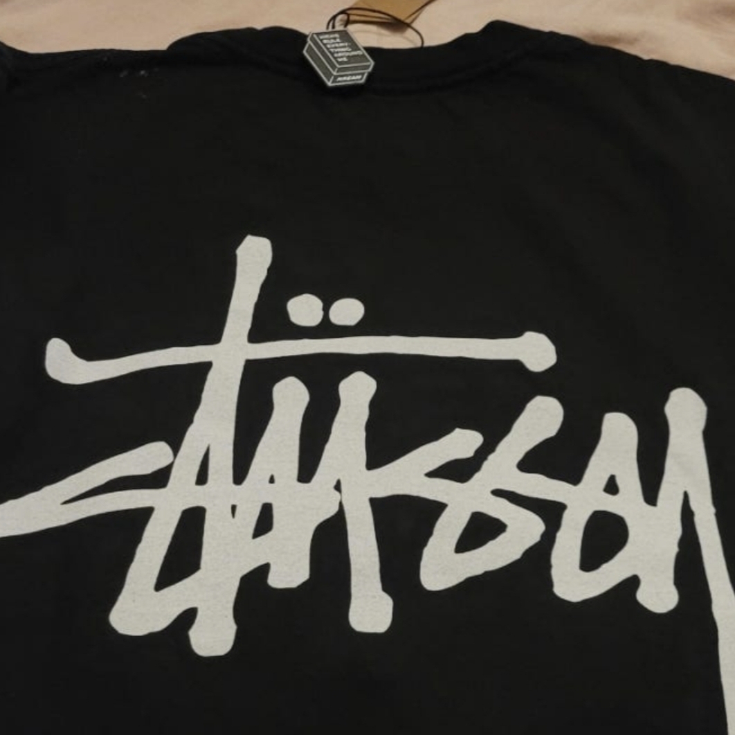 Stussy Basic Stussy Pigment Dyed T-Shirt Black 2024 착용 스타일