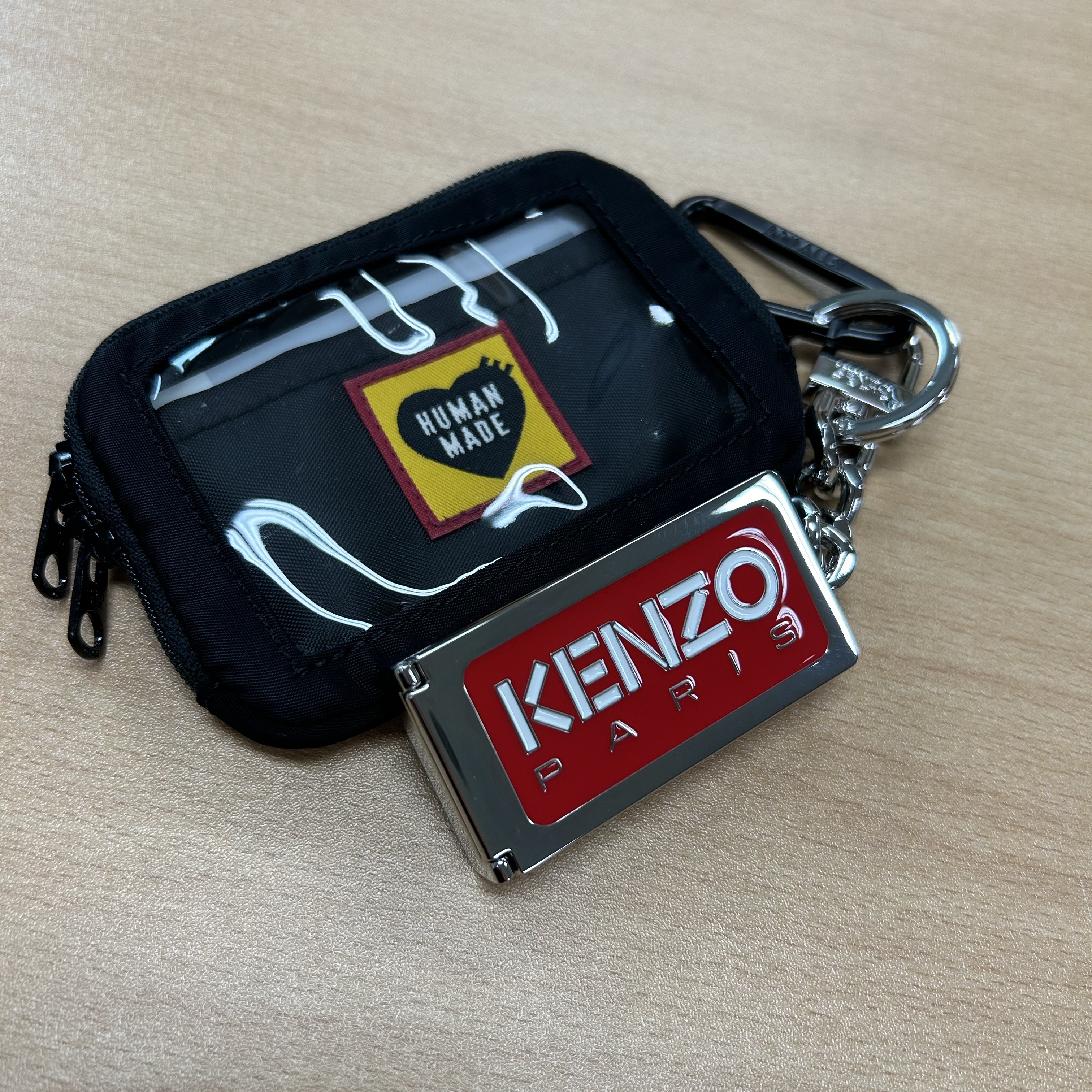 Human Made Military Card Case Black 착용 스타일