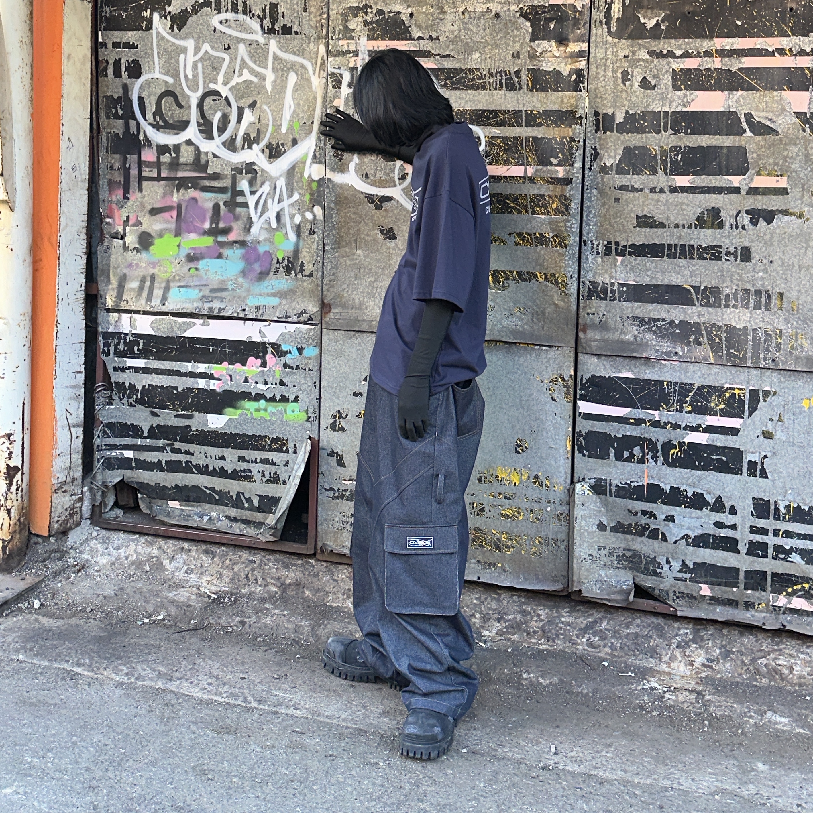 Civision by CSC Hybrid Track Pants Ver.2, Civision by CSC City Lives 81 T-Shirt Navy 착용 스타일 - 4