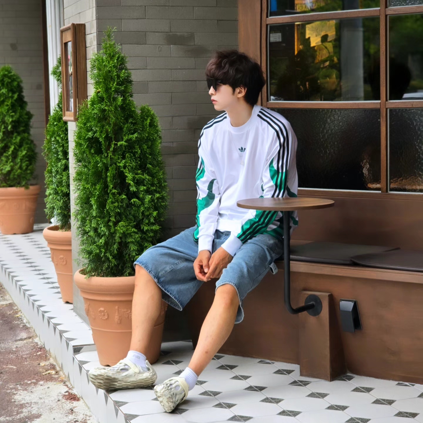 Merrell Hydro Moc Chalk 착용 스타일 - 9