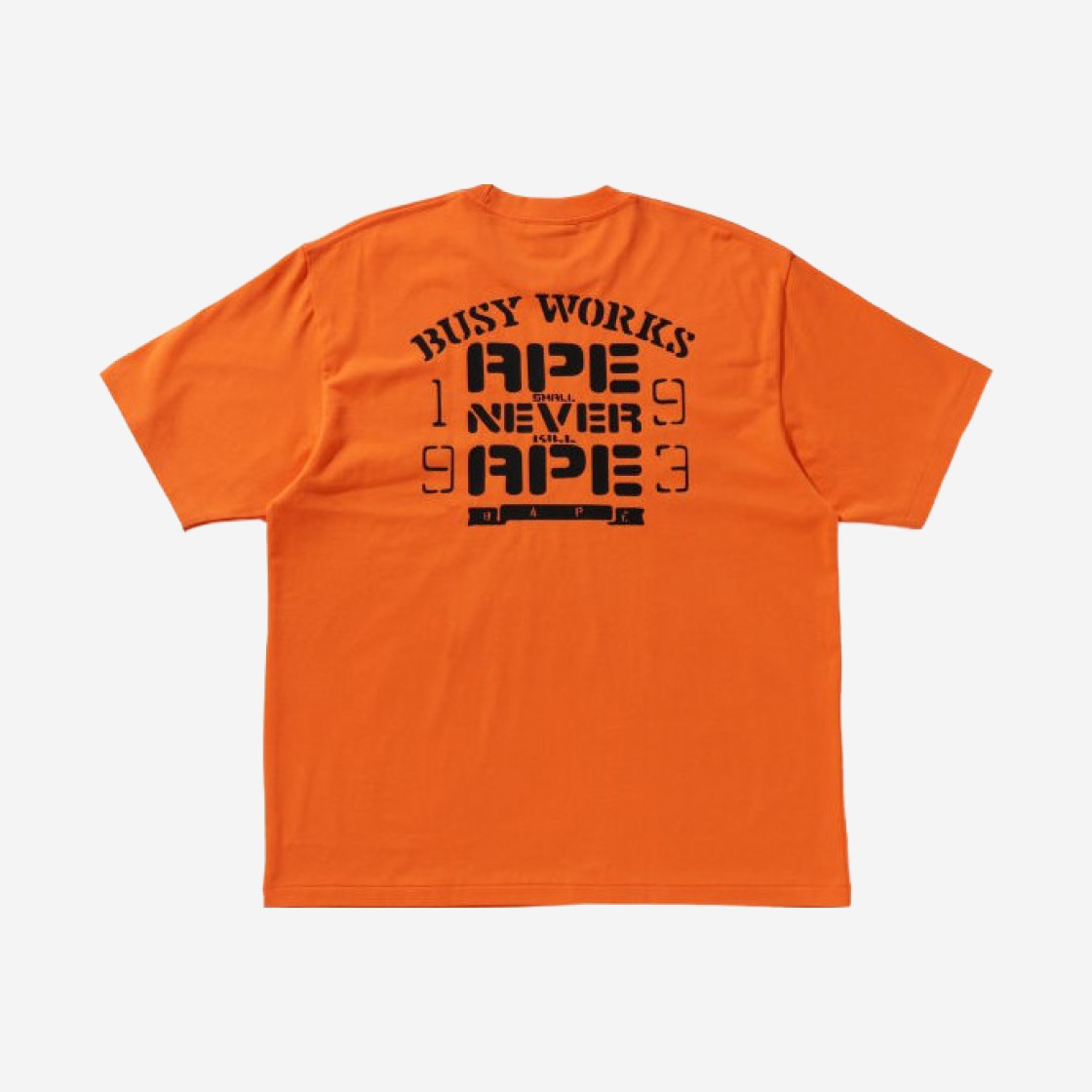 BAPE OG Ape Head College Relaxed Fit T-Shirt Tangerine 상세 이미지 2