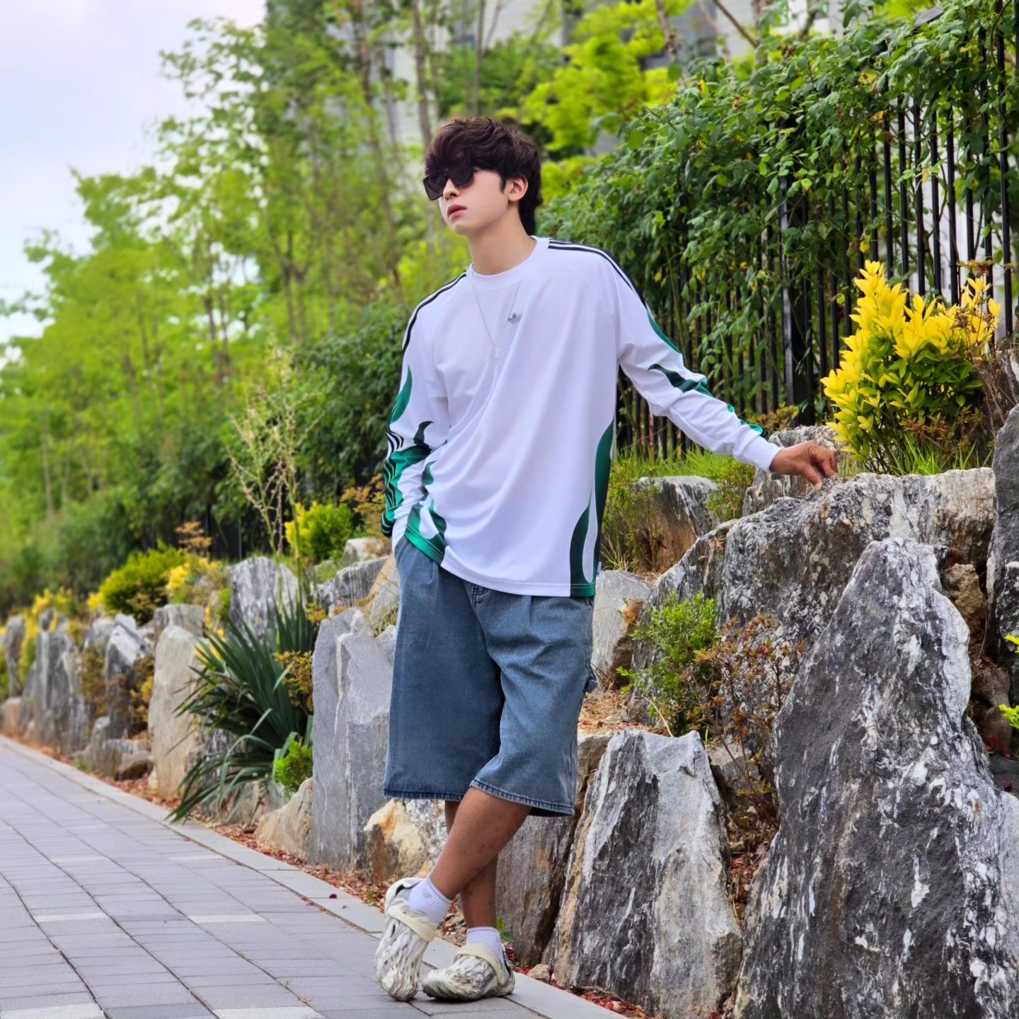 Merrell Hydro Moc Chalk 착용 스타일 - 4