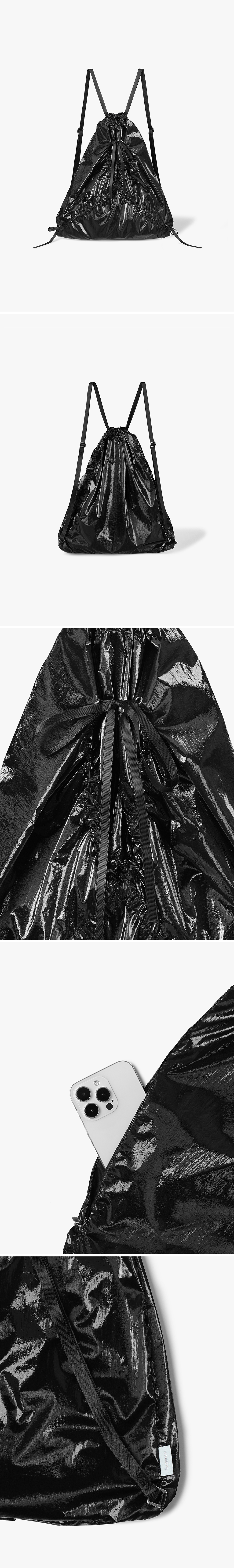 ■Fennec■ RIBBON STRING BAG BLACK FNSBP02BKF RIBBON STRING BAG - BLACK - Fennec