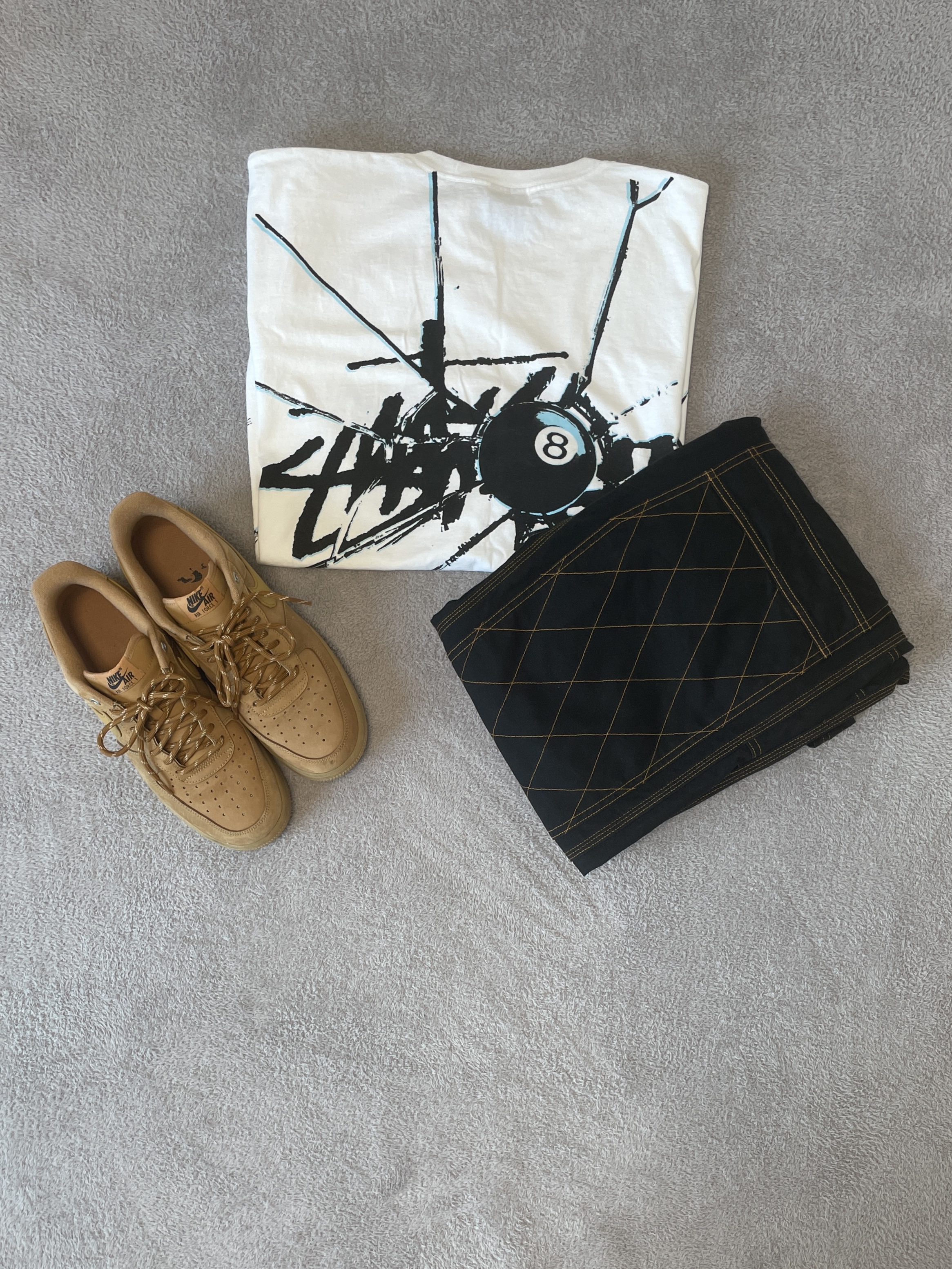 Nike Air Force 1 '07 WB Flax 착용 스타일 - 4