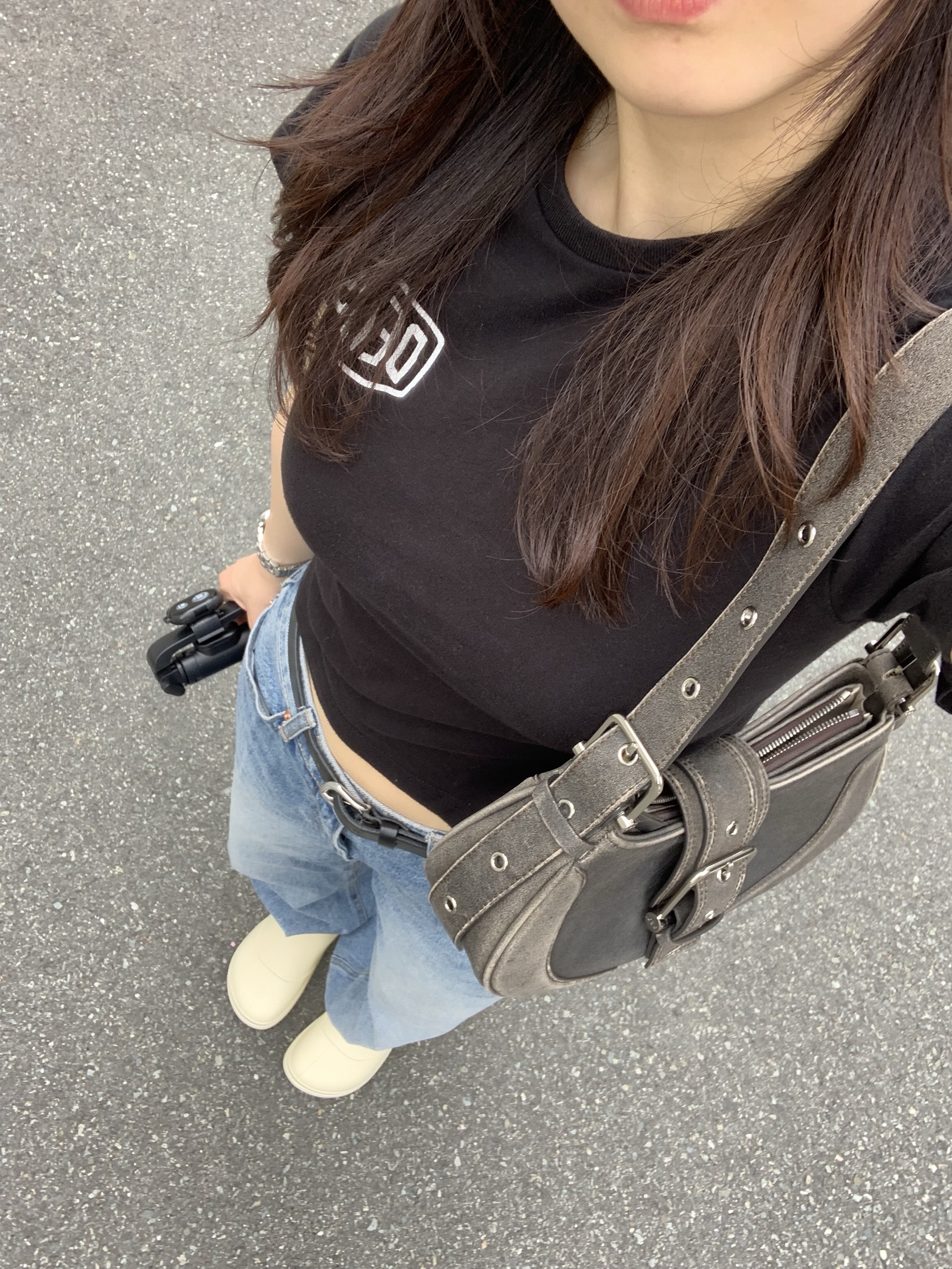 (Kids) Deus Ex Machina College Seoul T-Shirt Black 착용 스타일