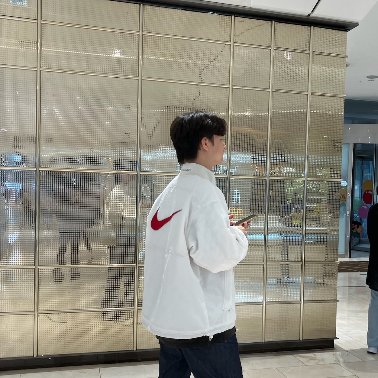 Supreme x Nike Ripstop Pullover White - 24SS 착용 스타일