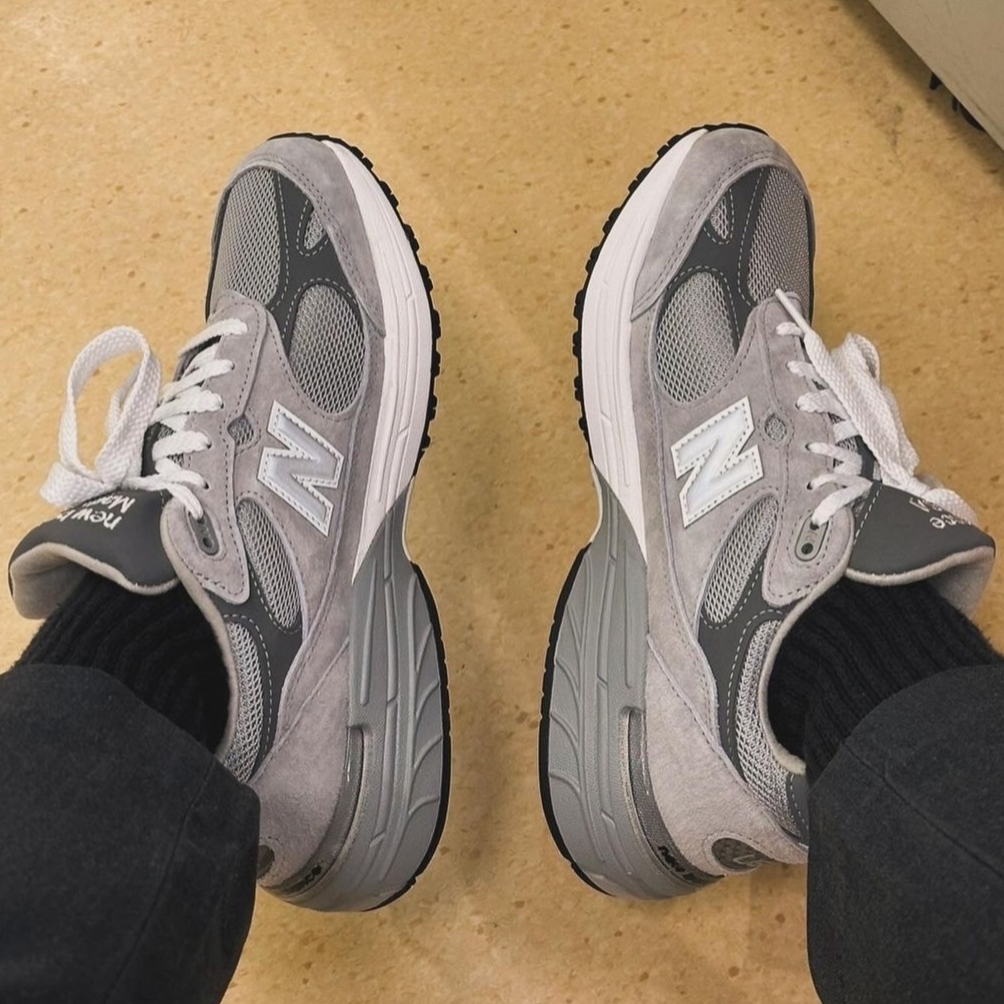 New Balance 993 Made in USA Grey - D Standard 착용 스타일