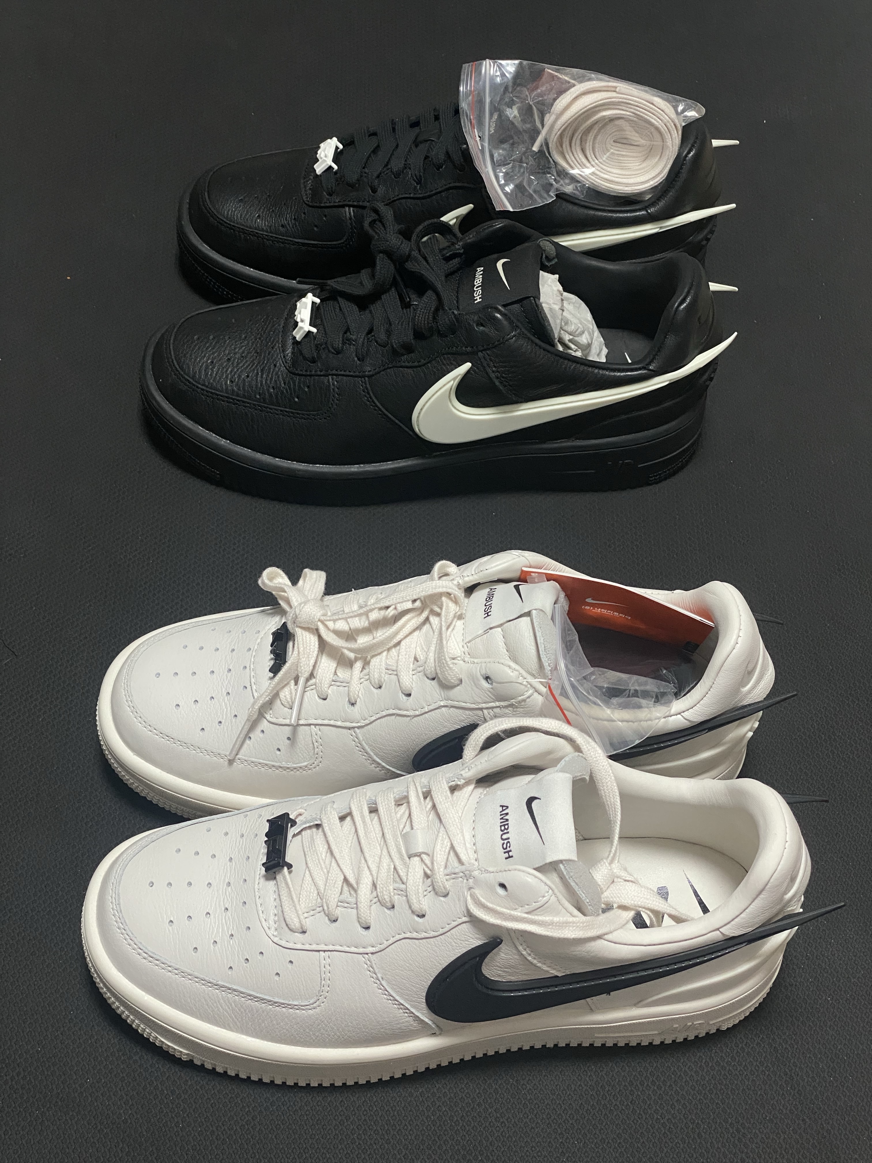 Nike x Ambush Air Force 1 Low SP Black, Nike x Ambush Air Force 1 Low SP Phantom 착용 스타일