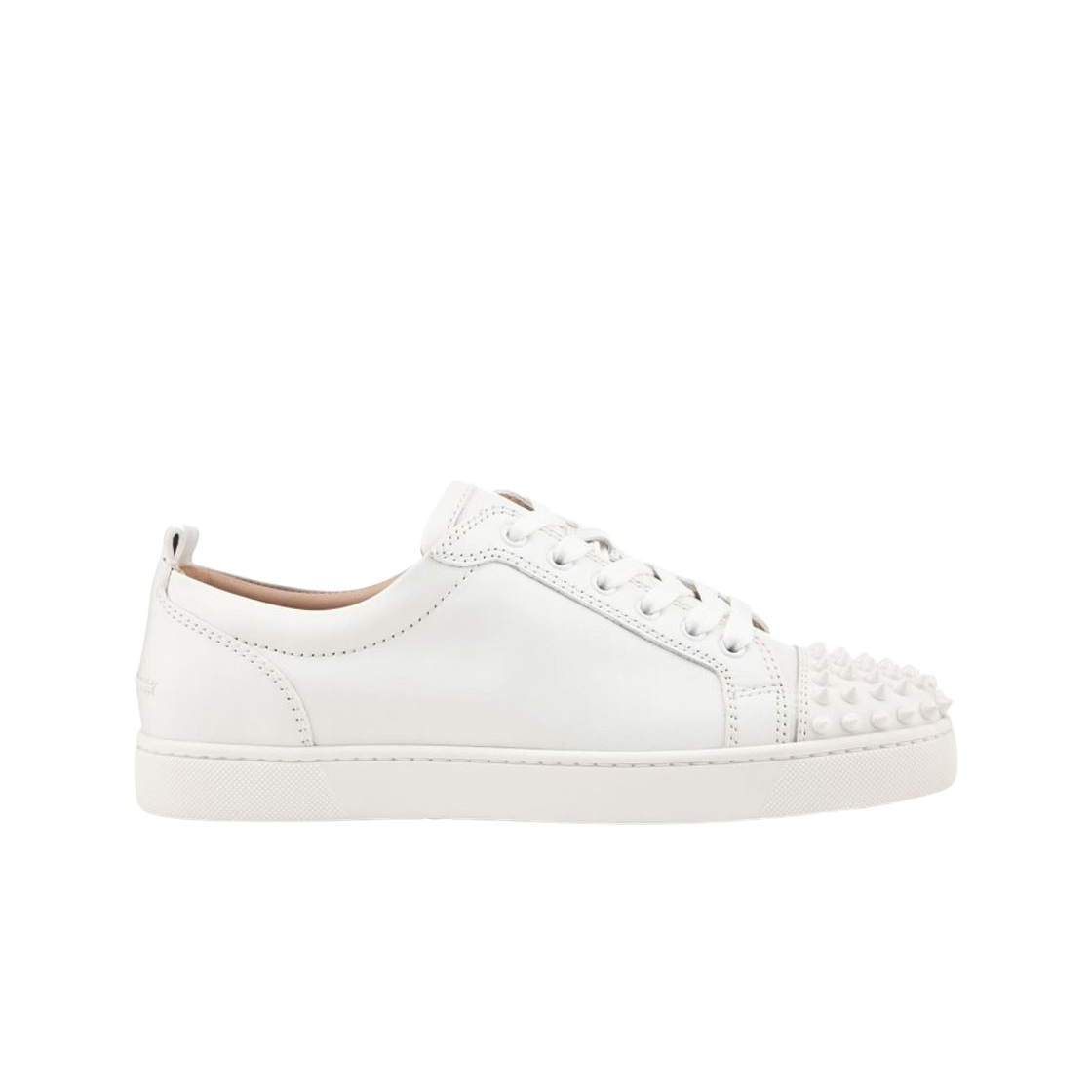 11305733047 Christian Louboutin Louis Junior Spikes Calf leather Low-Top Sneakers White