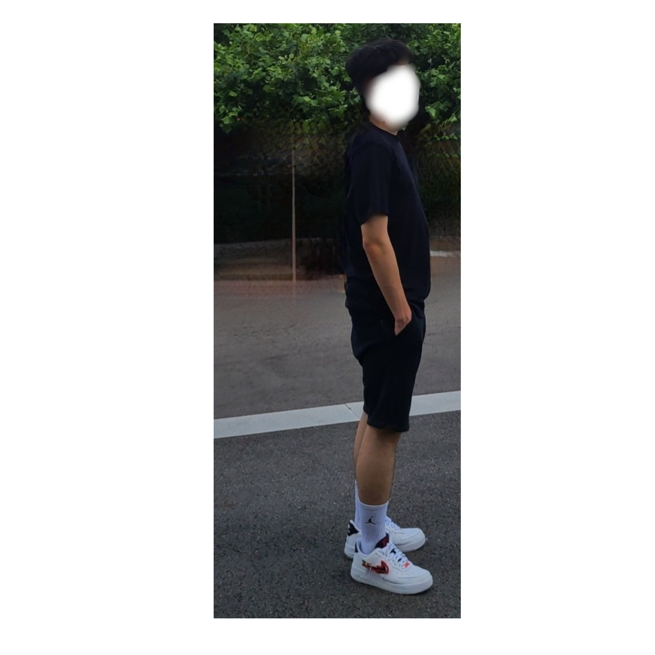 Nike Air Force 1 '07 PRM Carabiner Red, Jordan Everyday Crew Socks White (3 Pack/Korean Ver.) 착용 스타일