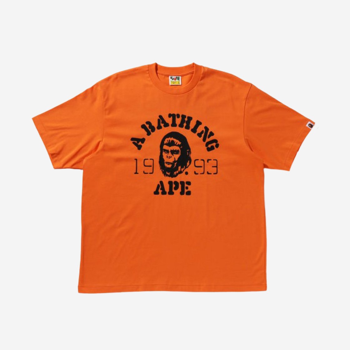 BAPE OG Ape Head College Relaxed Fit T-Shirt Tangerine 상세 이미지 1