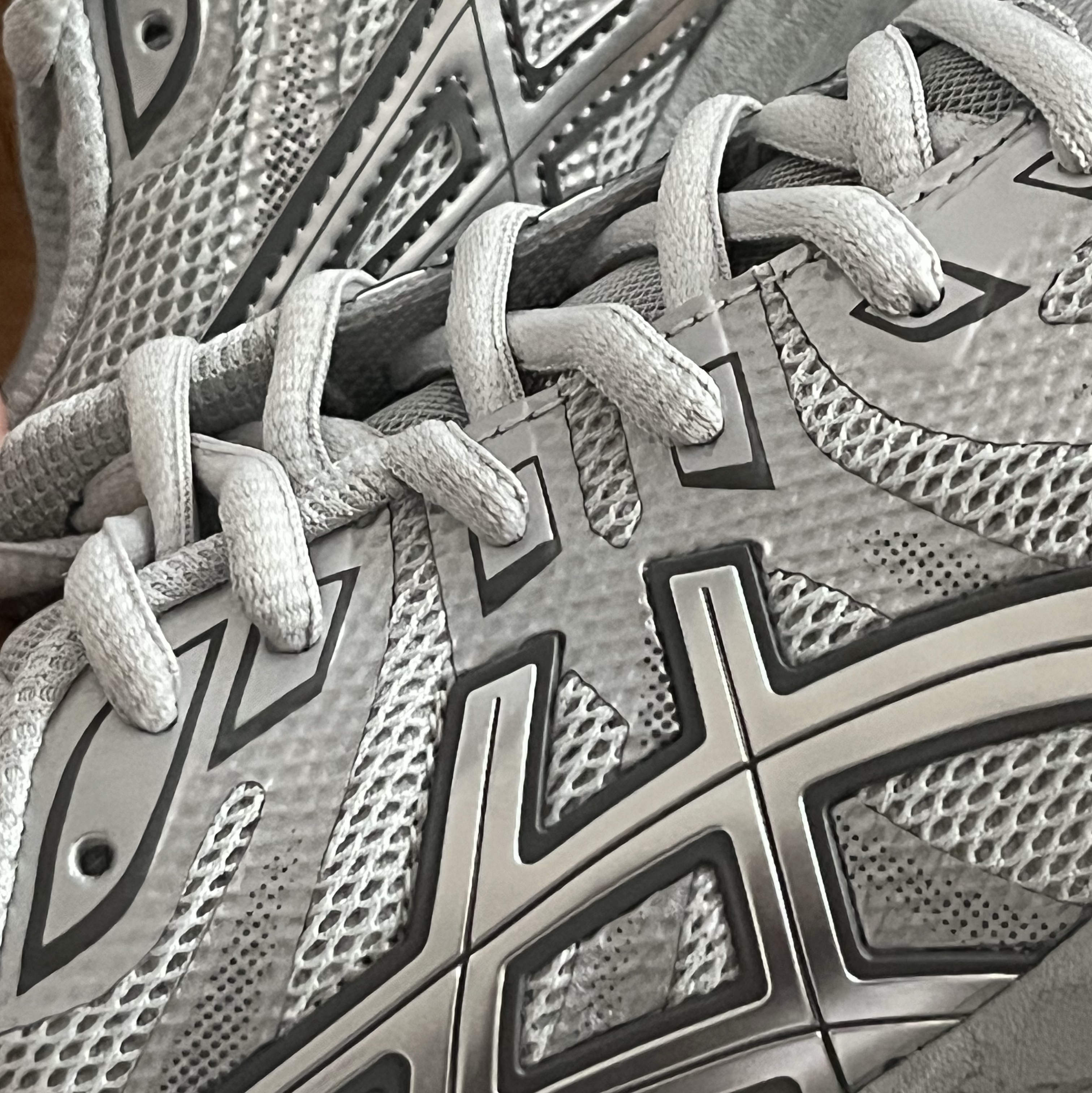 (W) Asics Gel-Flux 4 CN Gray Silver 착용 스타일