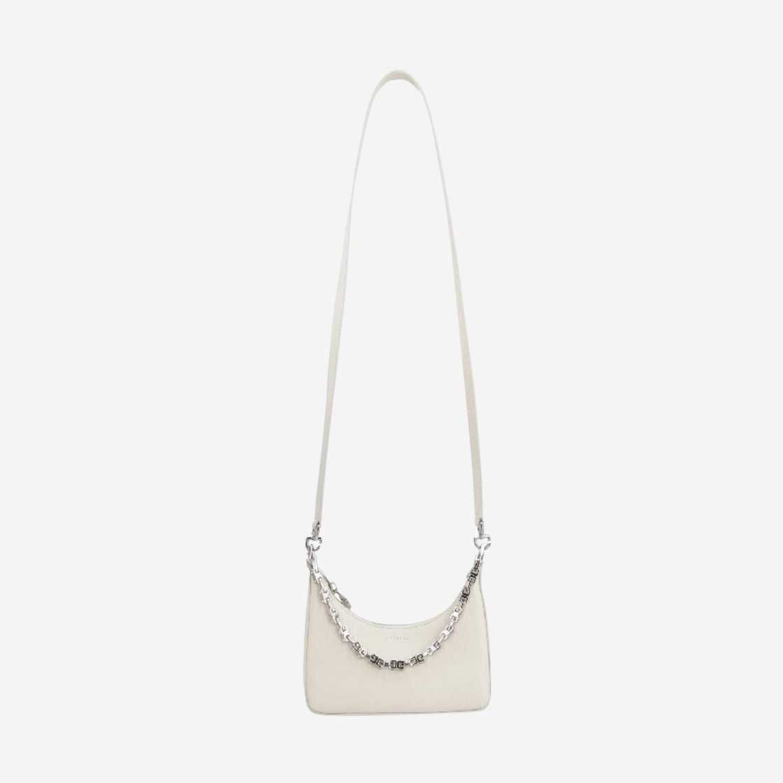 Givenchy Mini Moon Cut Out Bag in Leather with Chain Ivory 상세 이미지 2