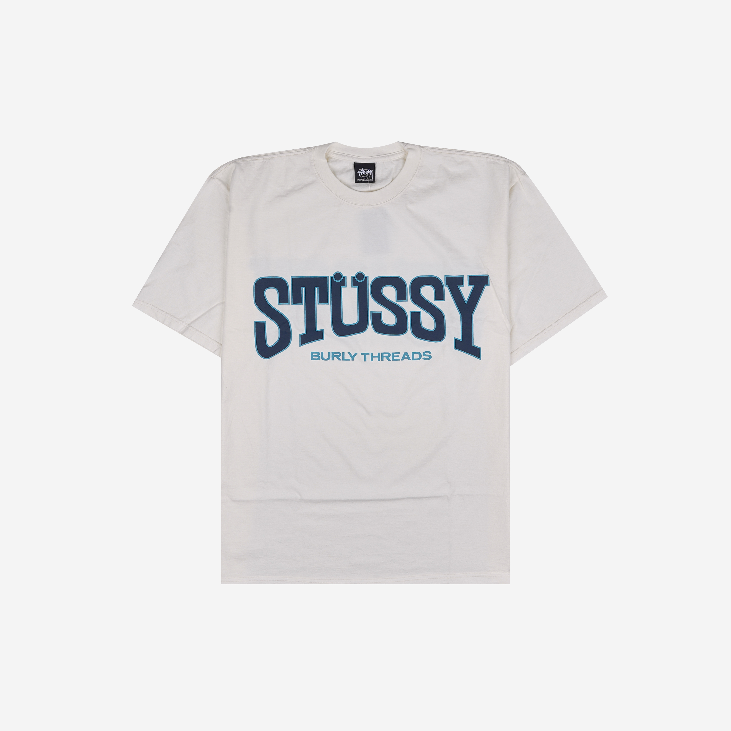 스투시 벌리 쓰레드 피그먼트 다이드 티셔츠 내츄럴(Stussy Burly Threads Pigment Dyed T-Shirt Natural)