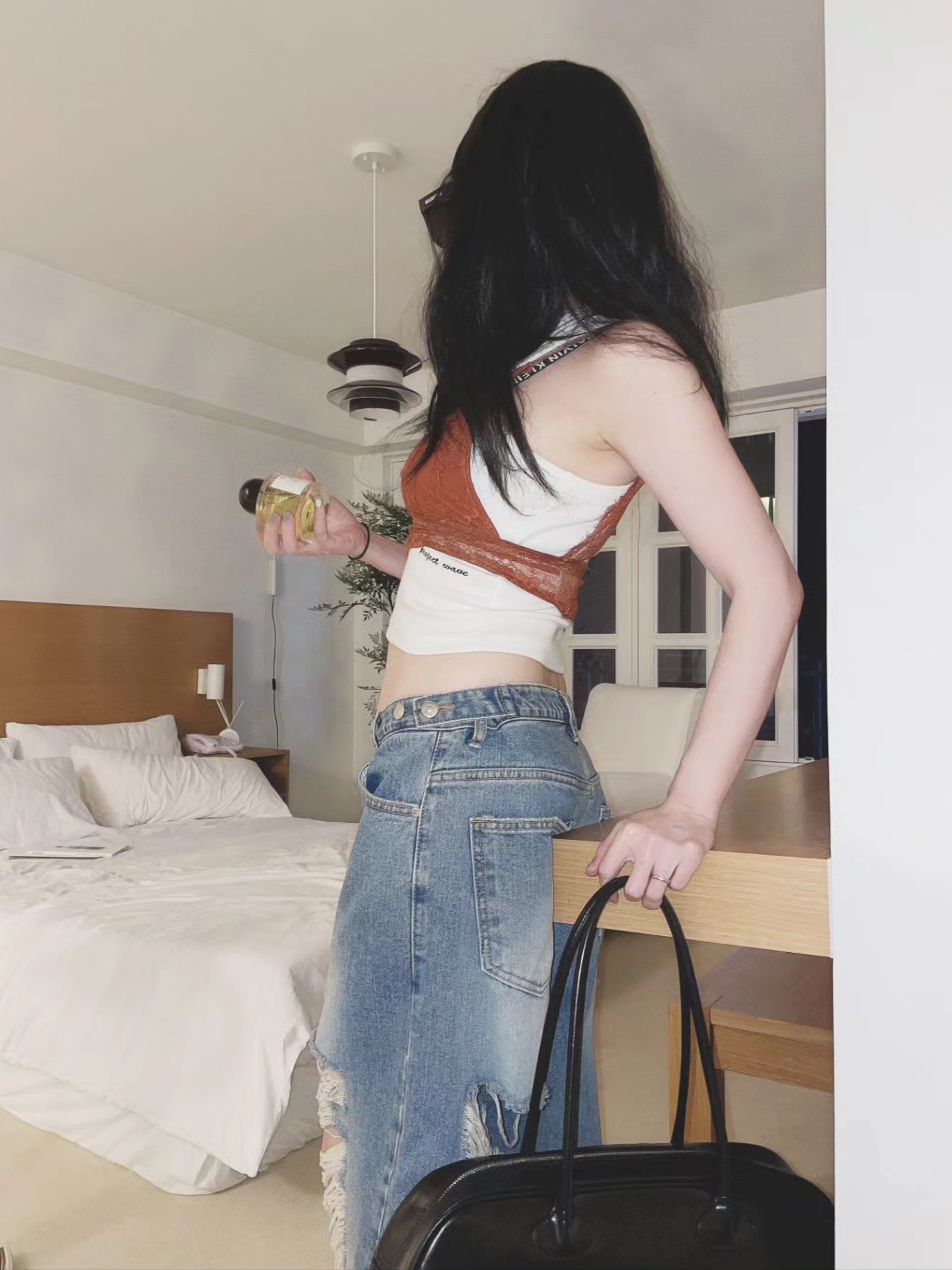 Fottsfotts Bowling Bag Black 착용 스타일 - 10