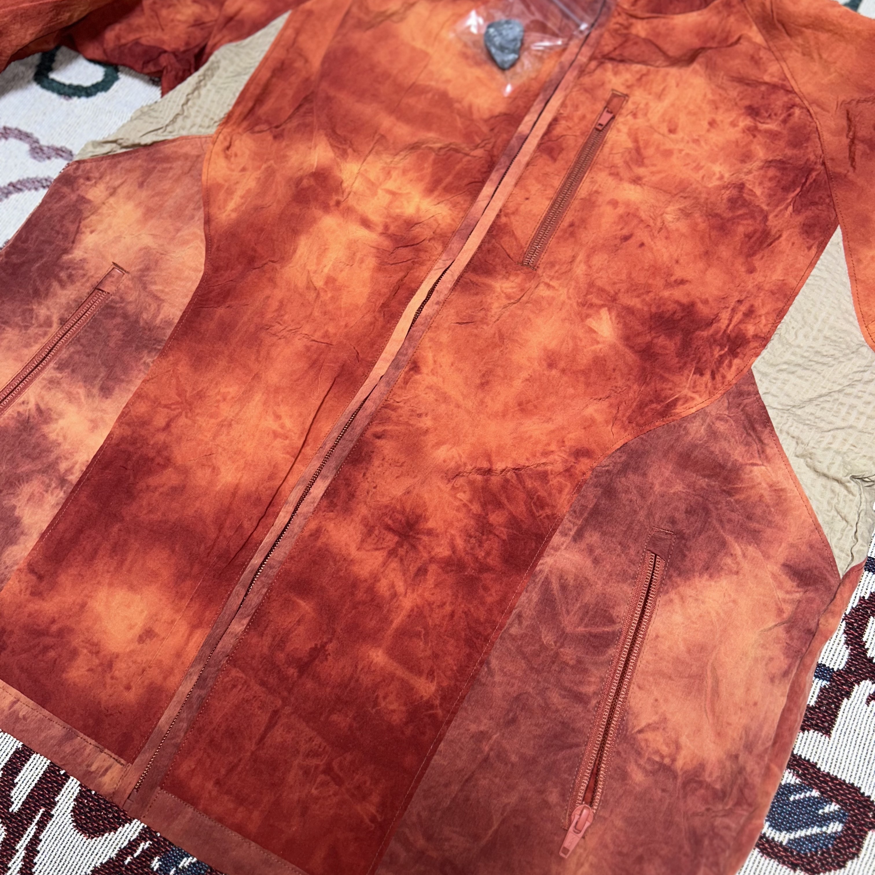 Xlim Xldia 01 Windbreaker Dark Orange 착용 스타일 - 3