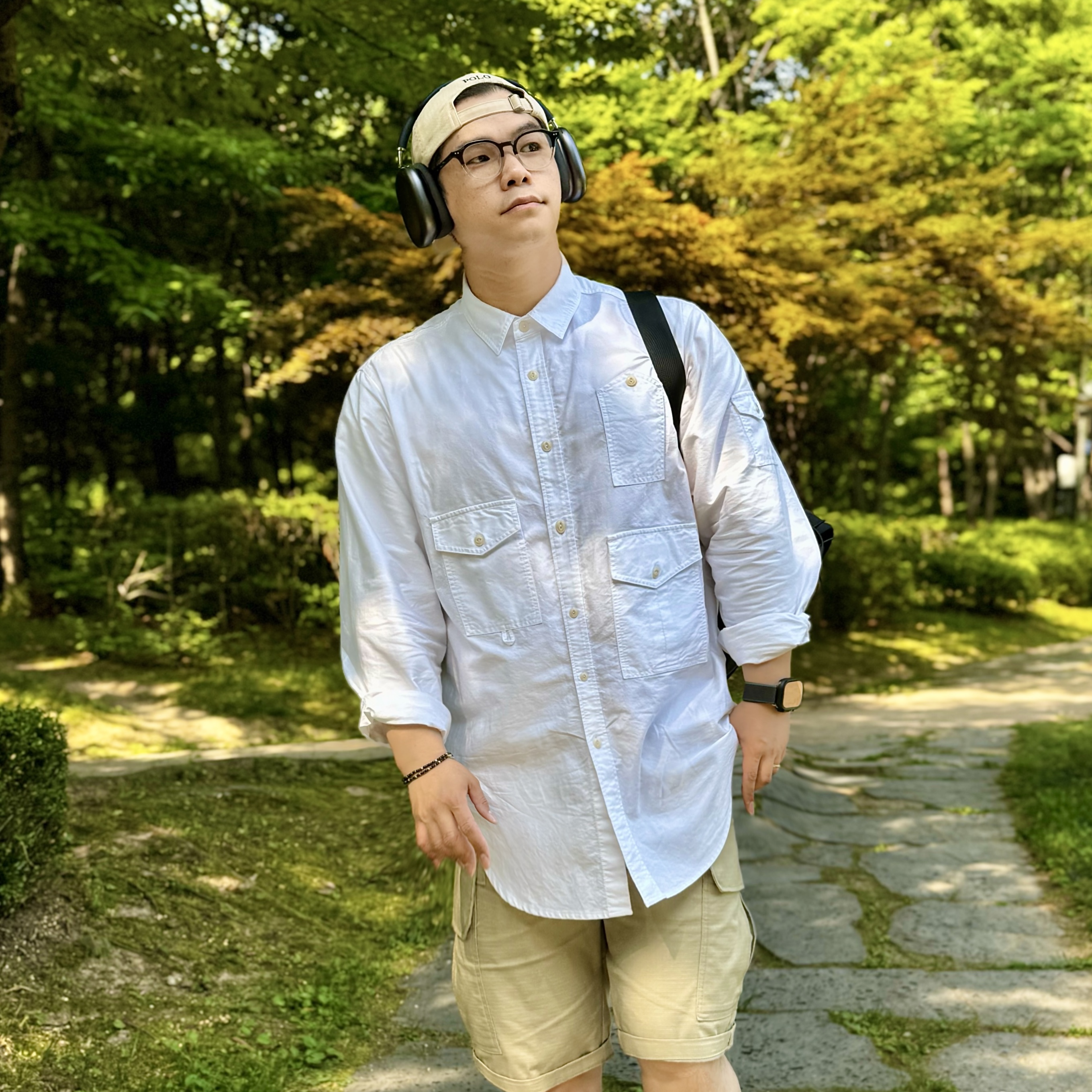 [30%적립] 폴로 랄프 로렌 코튼 치노 볼캡 베이지, 애플 에어팟 맥스 라이트닝 스페이스 그레이 (국내 정식 발매 제품) 착용 스타일 - 5