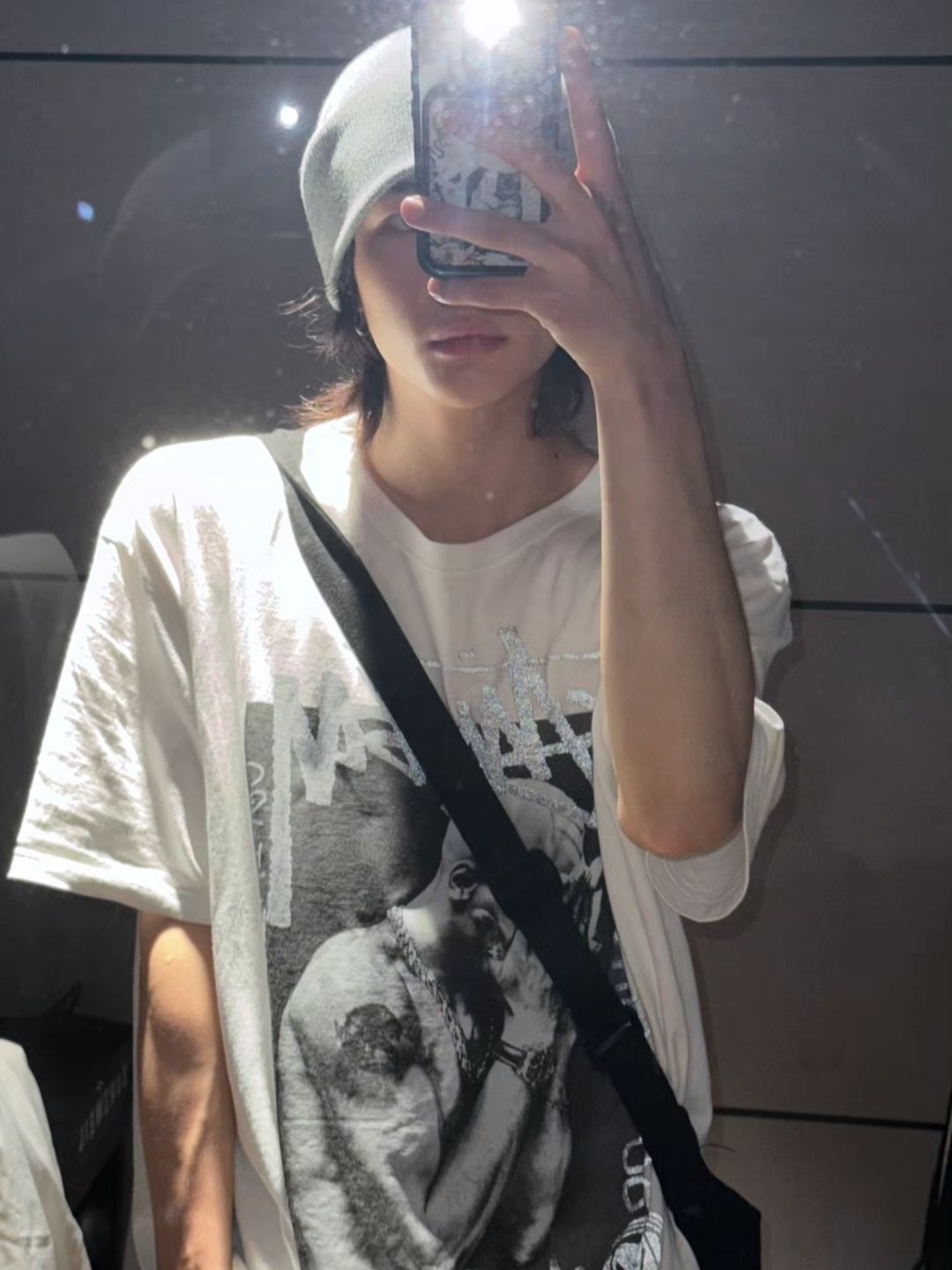 Stussy x Goldie Metalheadz 30 T-Shirt White 착용 스타일 - 1