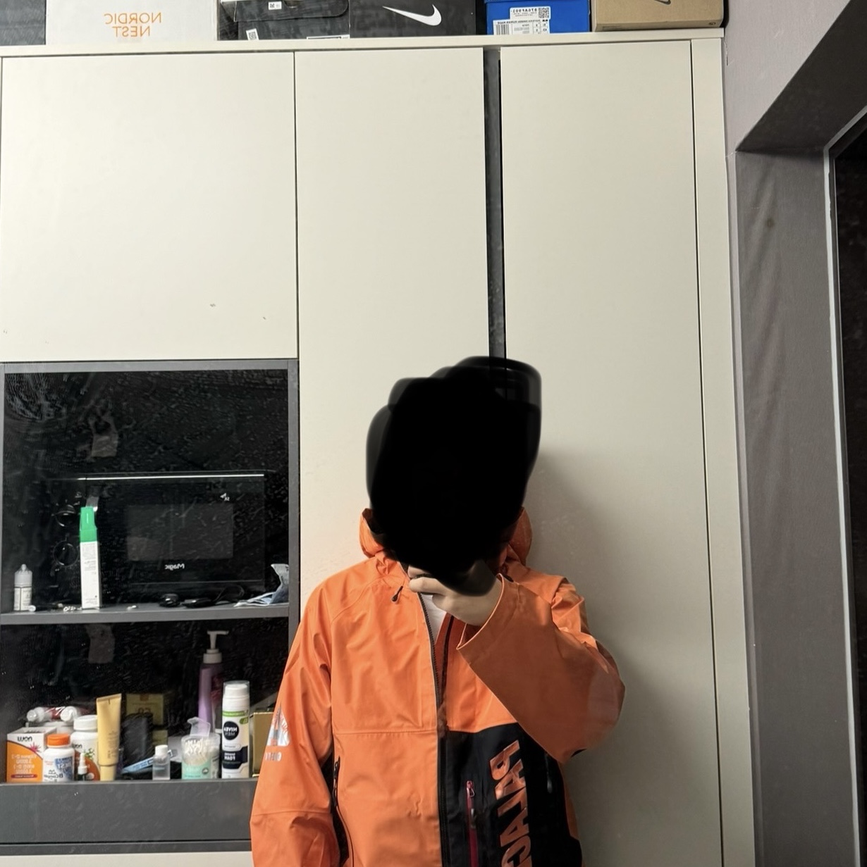 Palace Gore-Tex 3L Jacket Tiger Orange - 24SS 착용 스타일