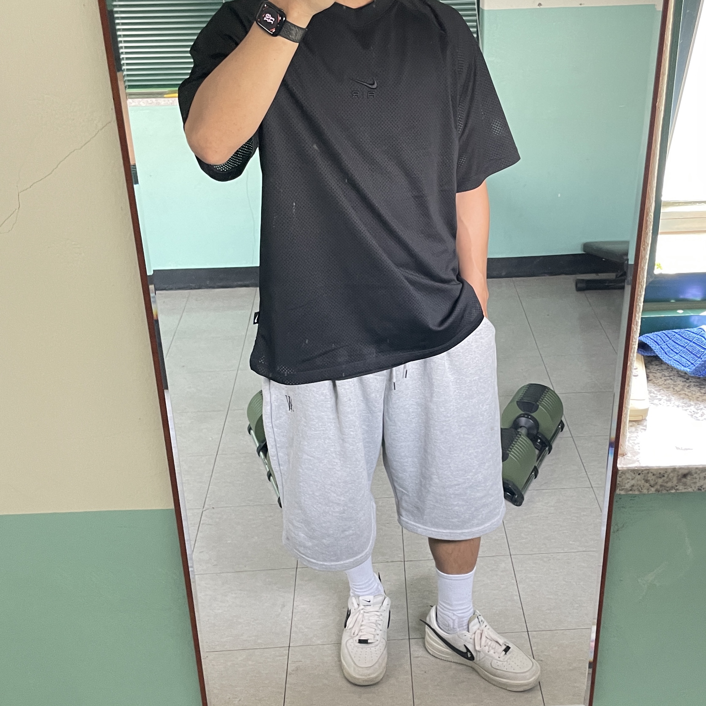 Nike x Ambush Air Force 1 Low SP Phantom 착용 스타일