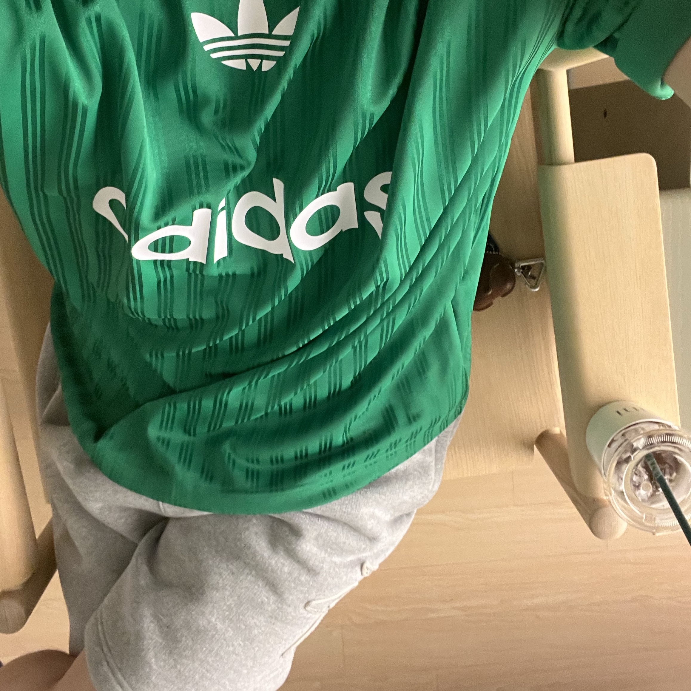 Stussy Tonal Applique Fleece Shorts Grey Heather, Adidas Adicolor T-Shirt Black White - KR Sizing 착용 스타일 - 3